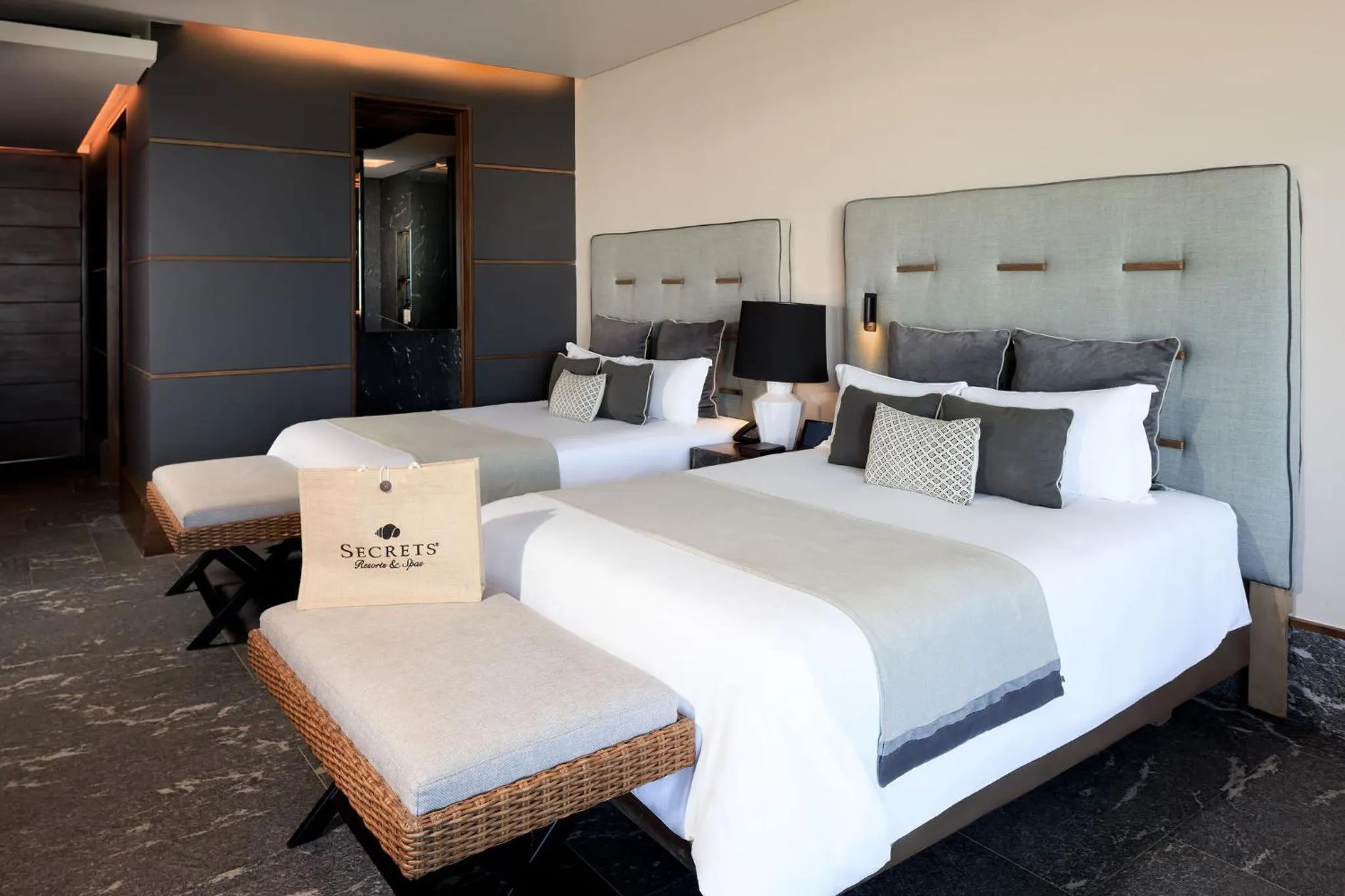 Bedroom, Bed in Secrets Moxché Playa del Carmen - Adults Only - All Inclusive