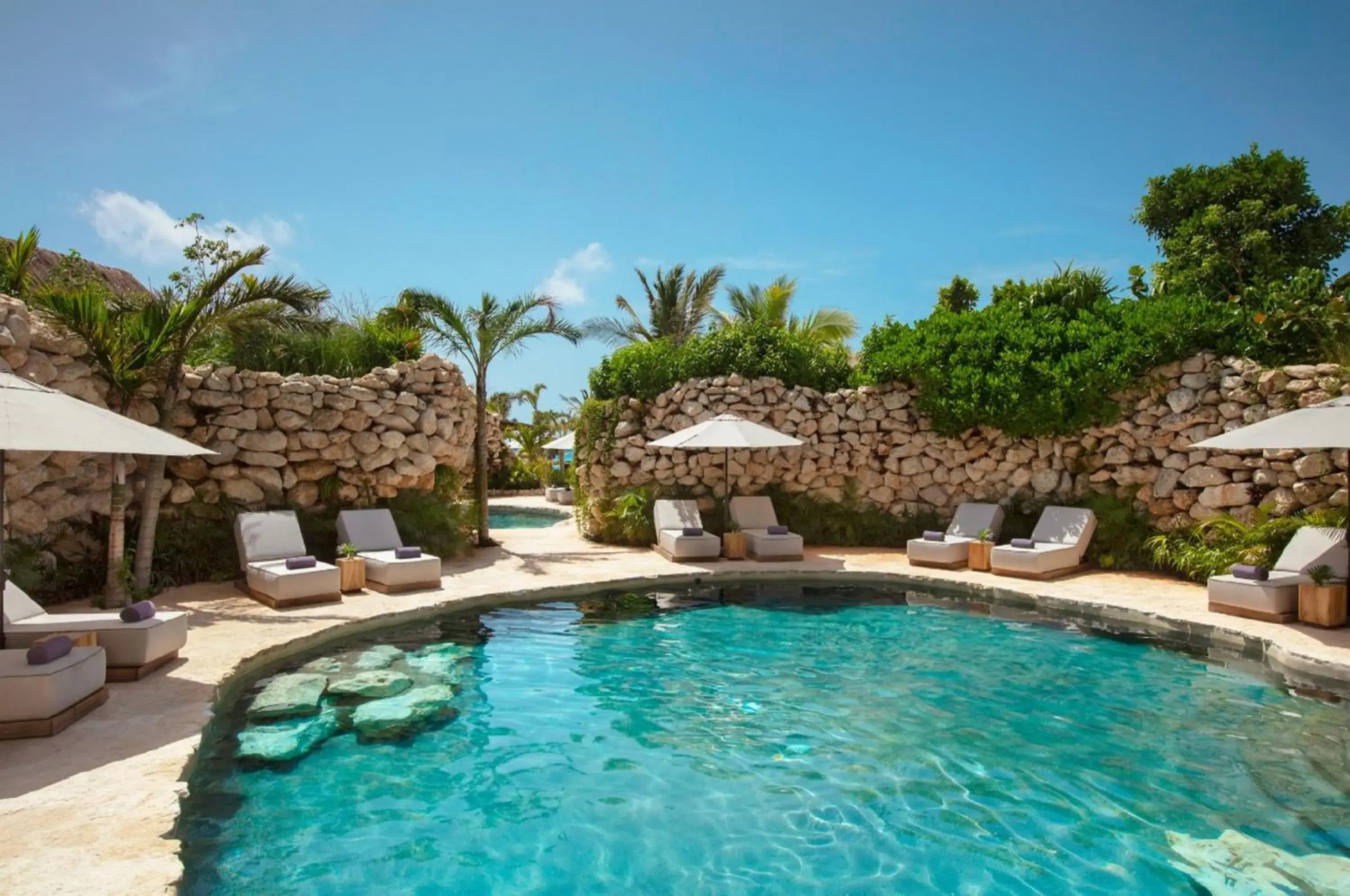 Pool view in Impression Moxché by Secrets - Adults Only Pool view in Impression Moxché by Secrets - Adults Only