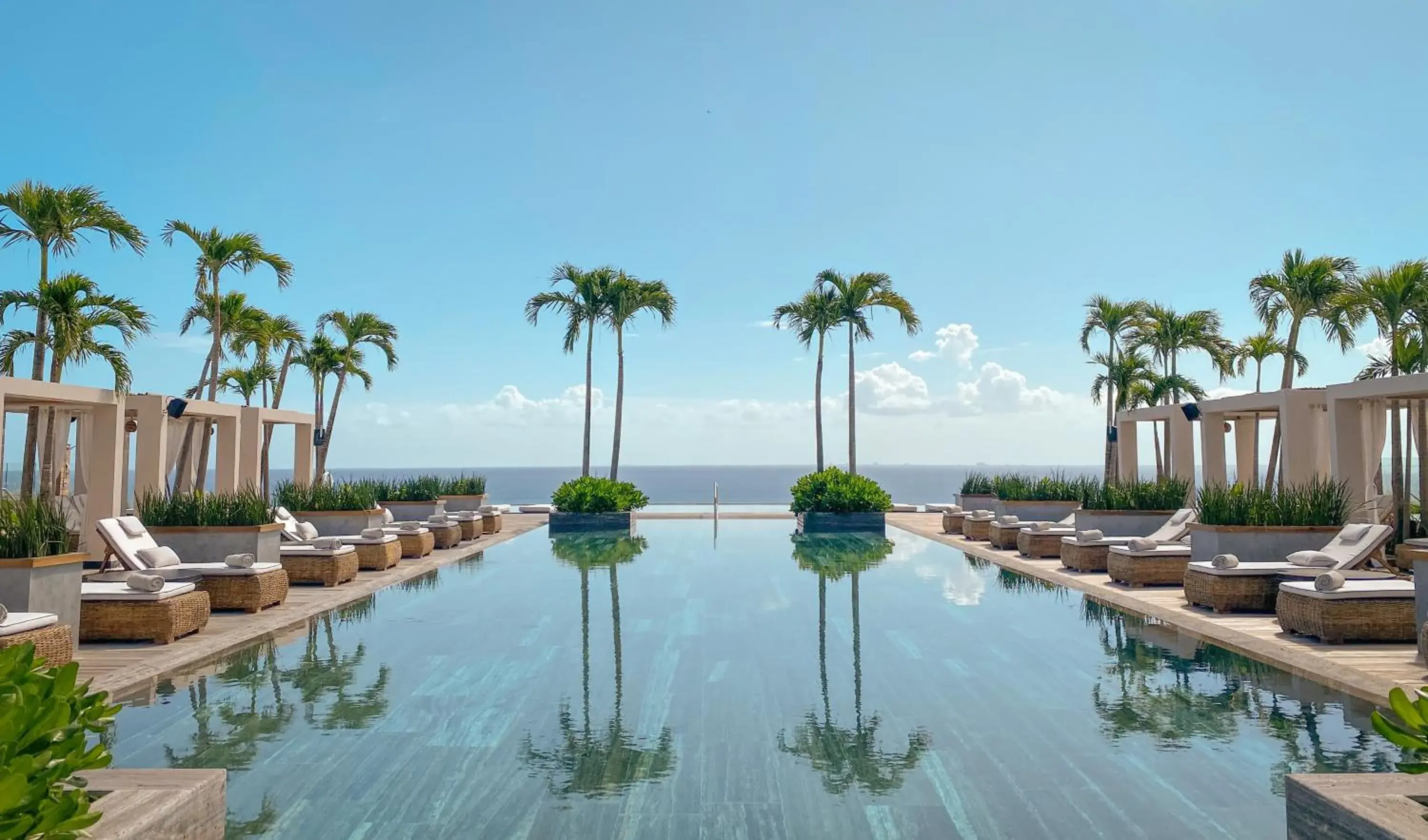 Swimming pool in Impression Moxché by Secrets - Adults Only Swimming pool in Impression Moxché by Secrets - Adults Only