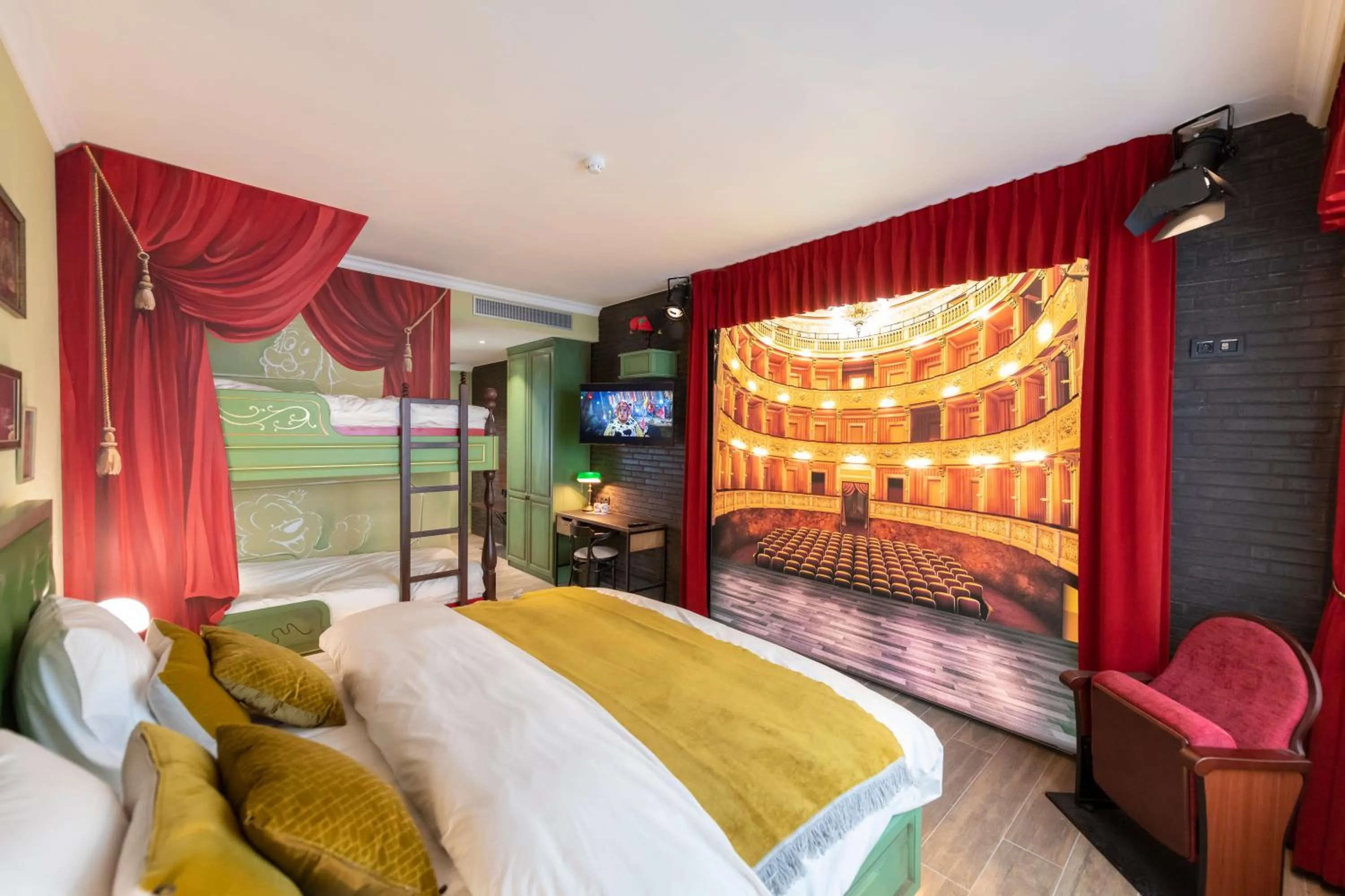 Bed in Theater Hotel