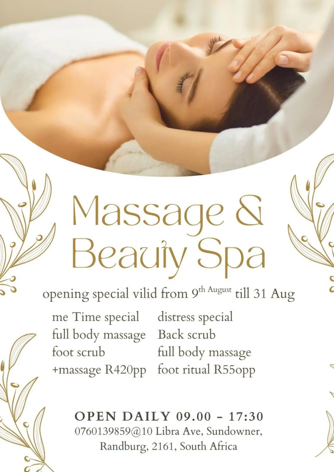 Massage in Libra Lodge & Spa - Randburg, Johannesburg