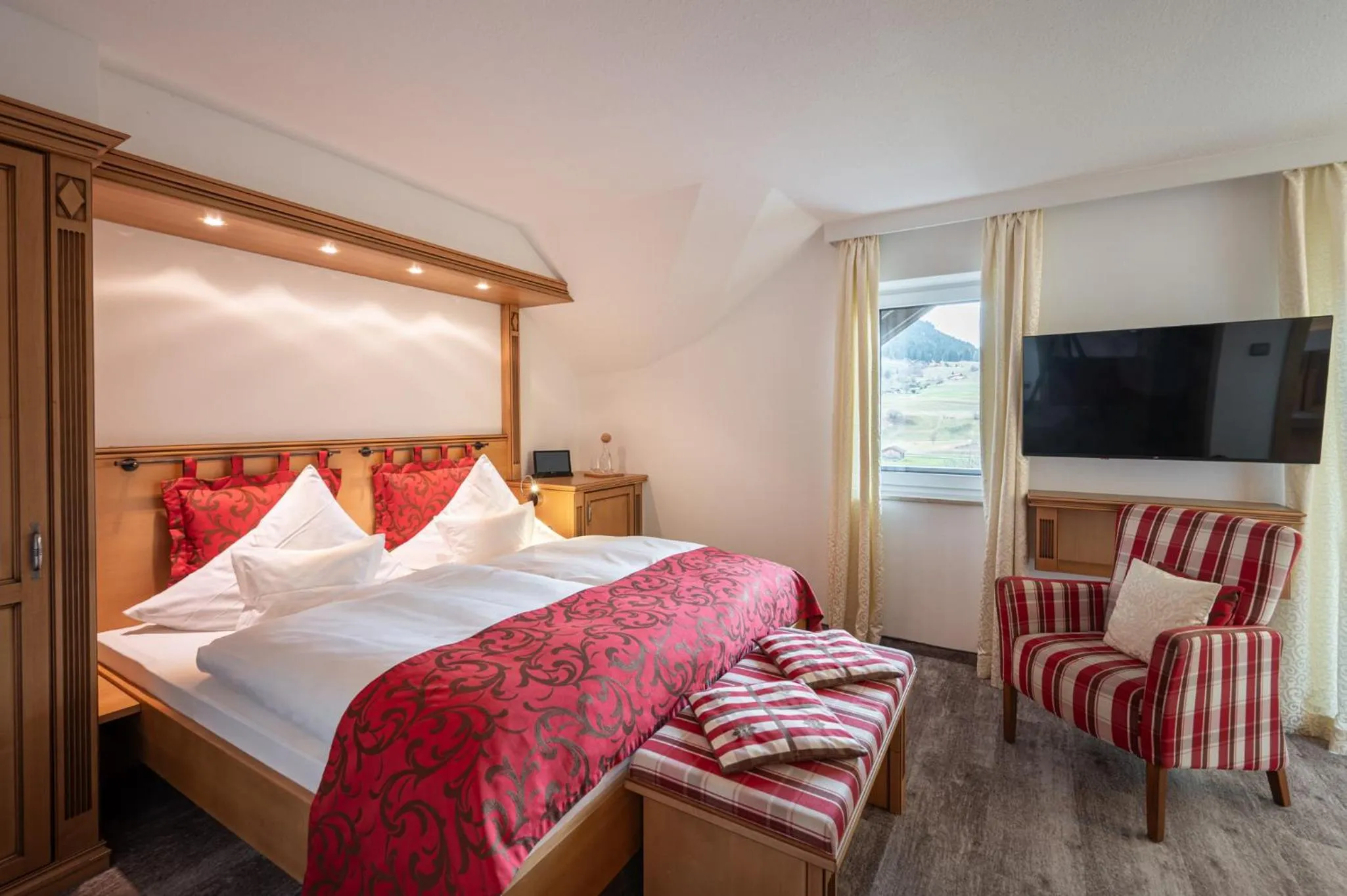 Bed in Wohlfühlhotel Berwanger Hof