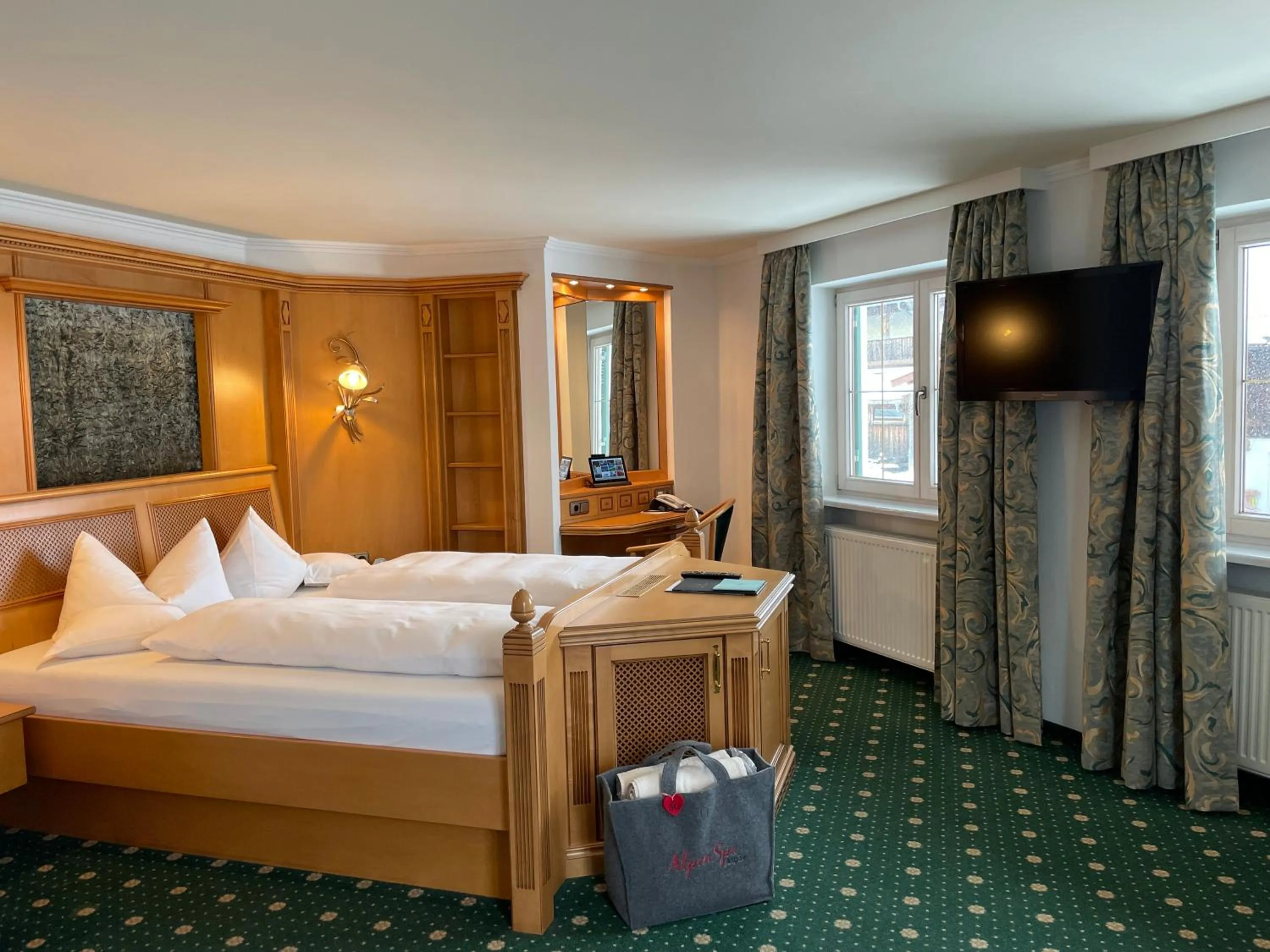 Bed in Wohlfühlhotel Berwanger Hof