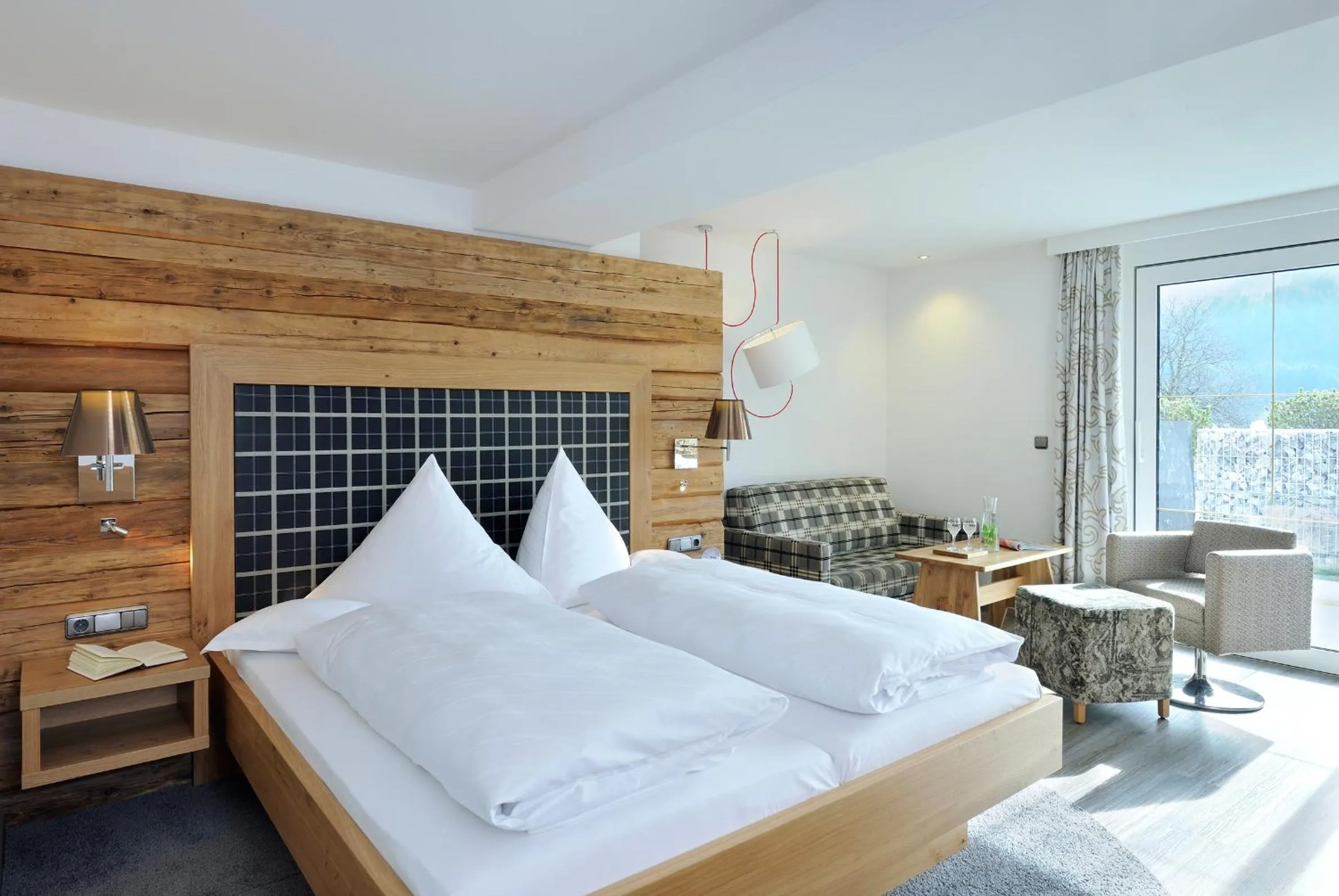 Bed in Wohlfühlhotel Berwanger Hof