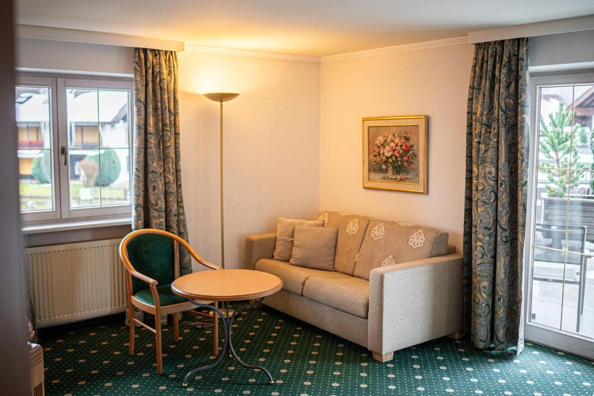 Seating area in Wohlfühlhotel Berwanger Hof