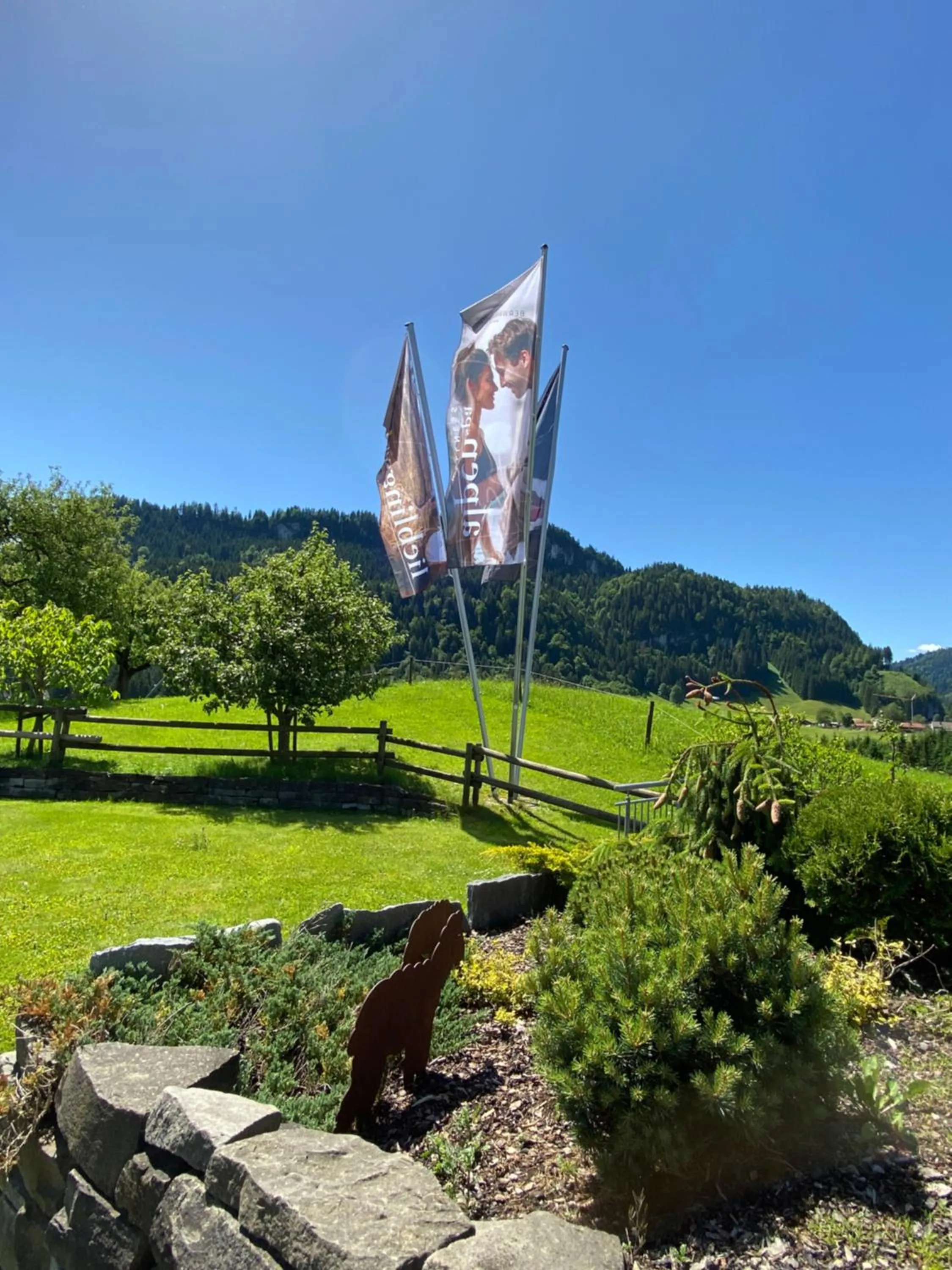 Garden view in Wohlfühlhotel Berwanger Hof