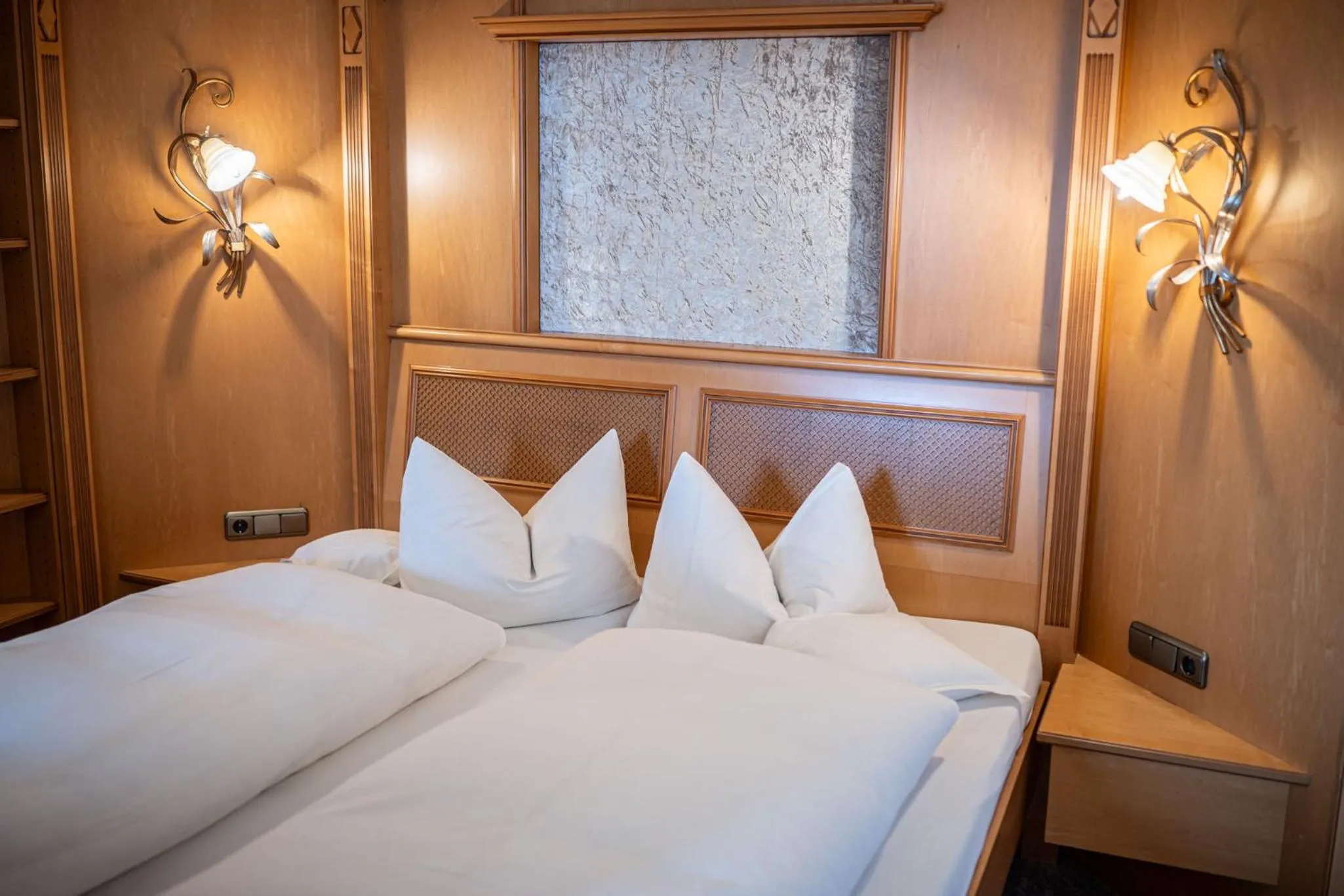 Bed in Wohlfühlhotel Berwanger Hof