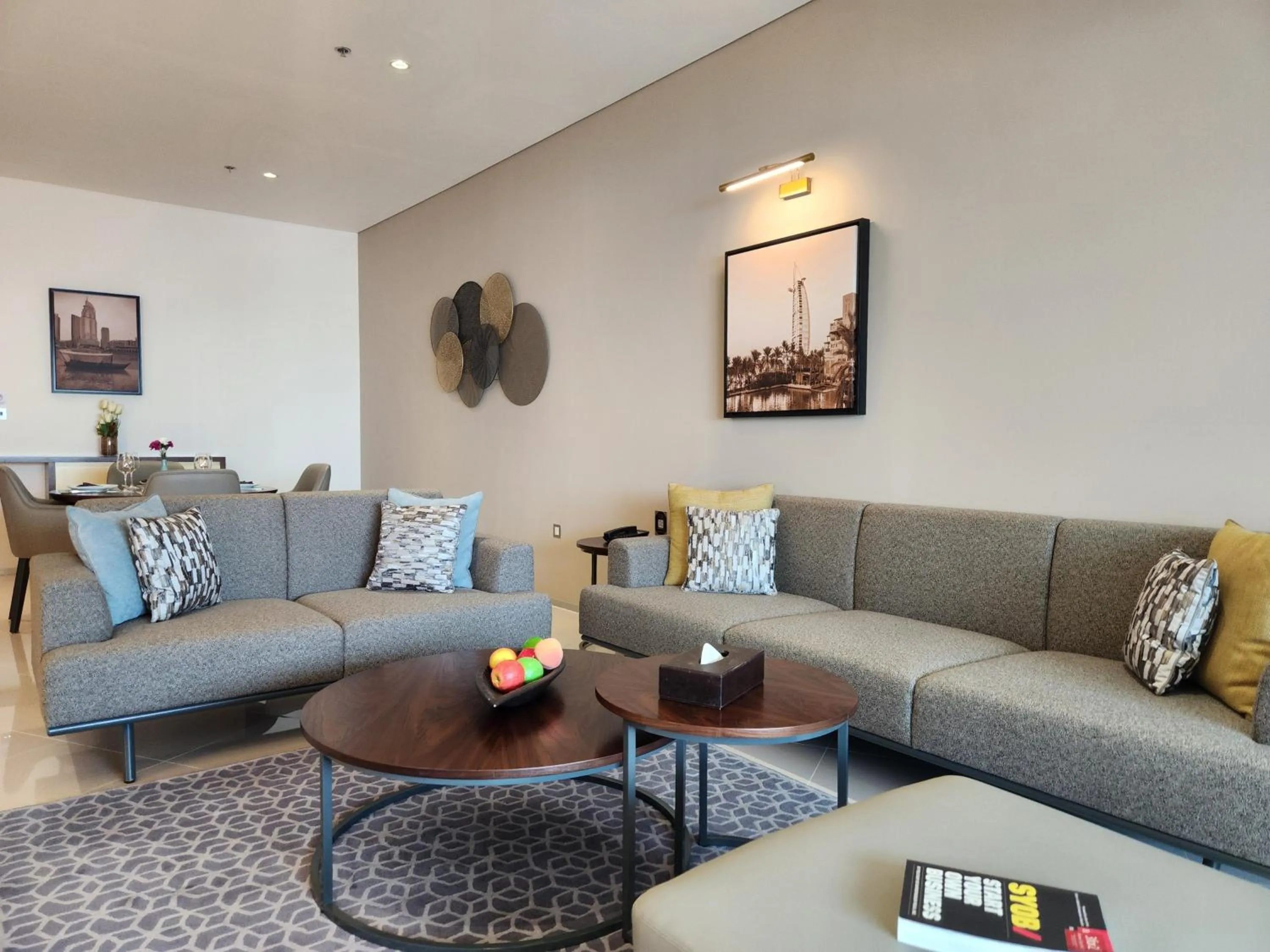 Living room in Ascott Park Place Dubai