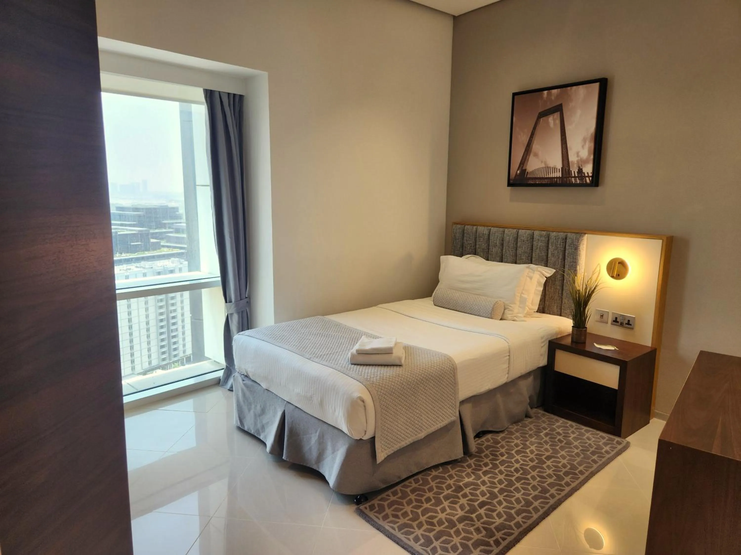 Bed in Ascott Park Place Dubai