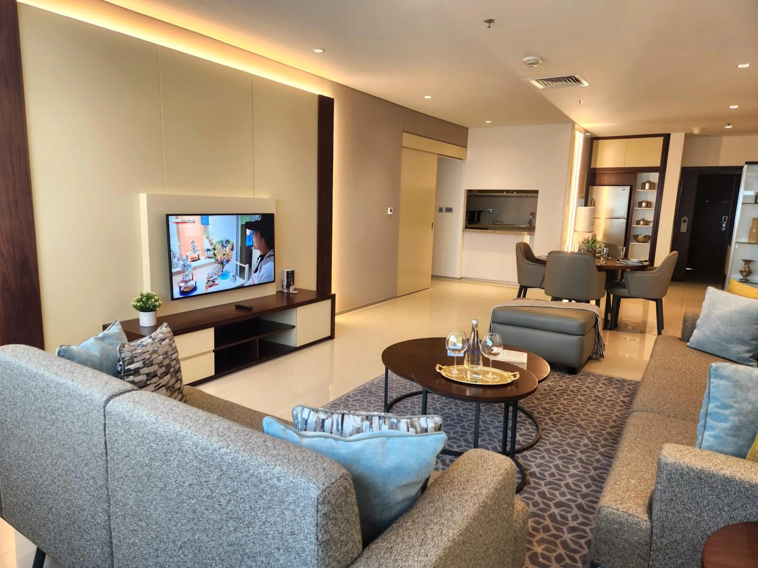 Living room in Ascott Park Place Dubai