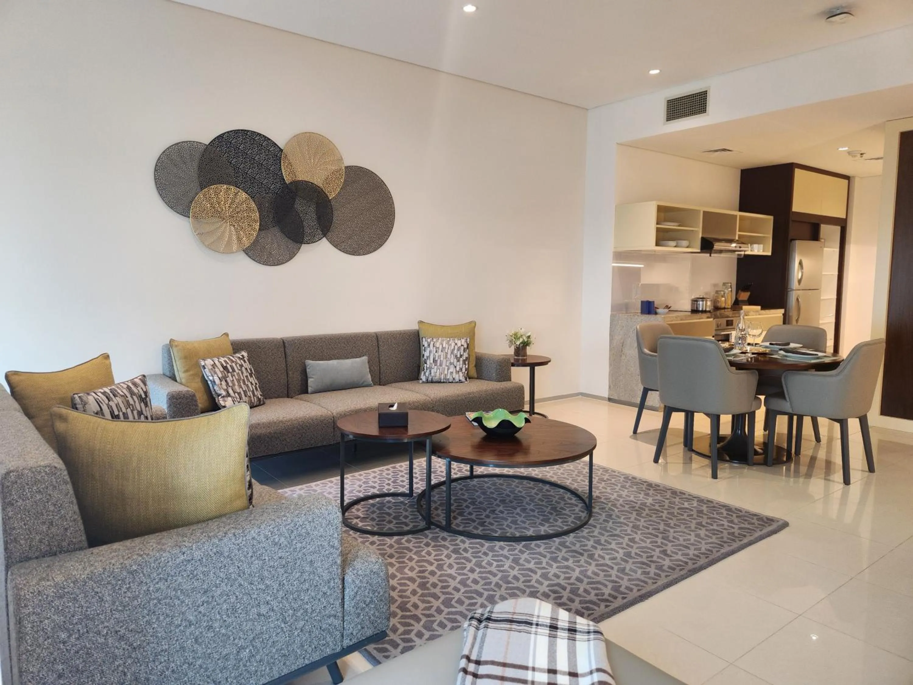 Living room in Ascott Park Place Dubai