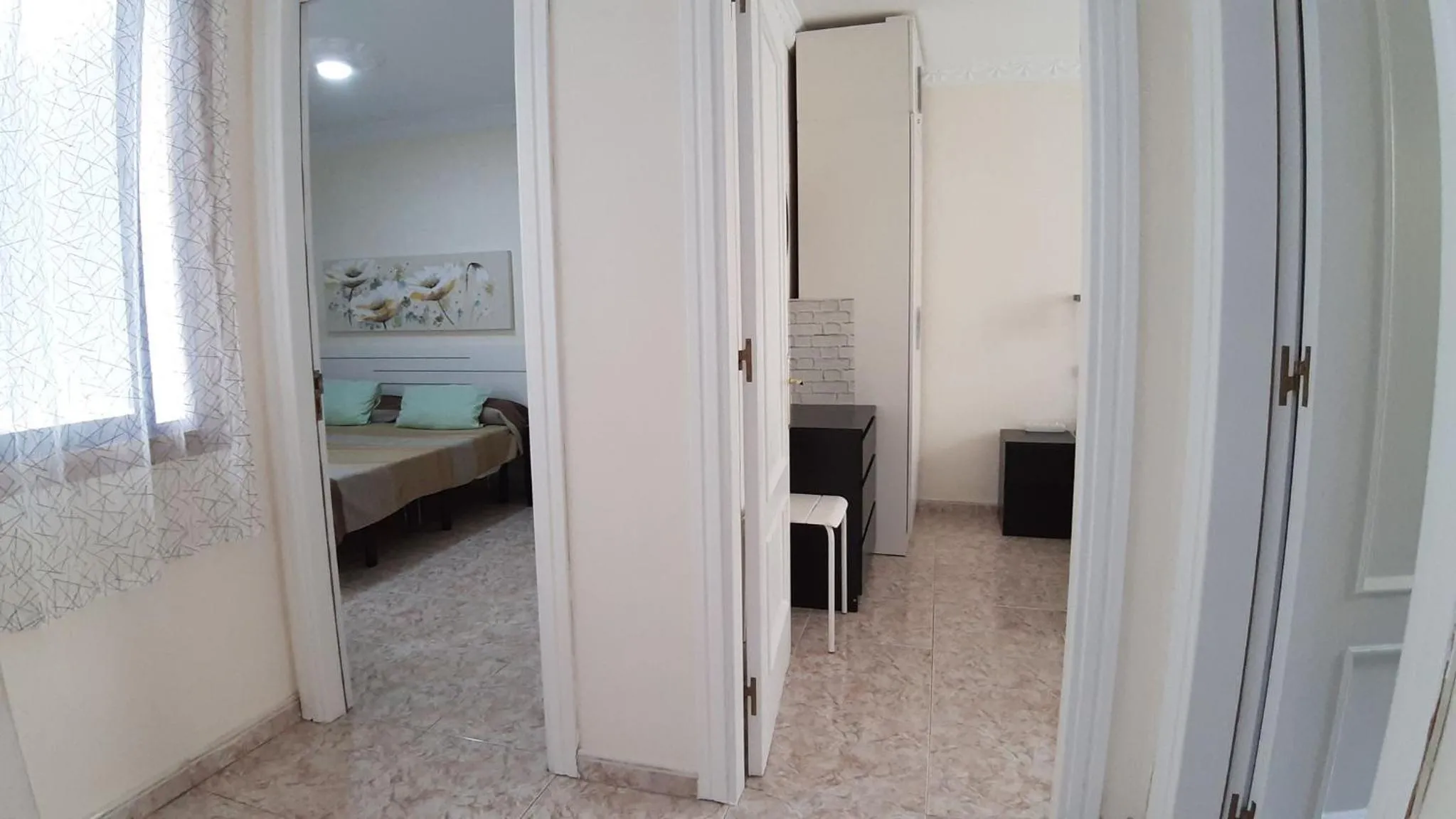 Bedroom, Bed in Charming 3-Bedroom Apartment in Corralejo, Lanzarote