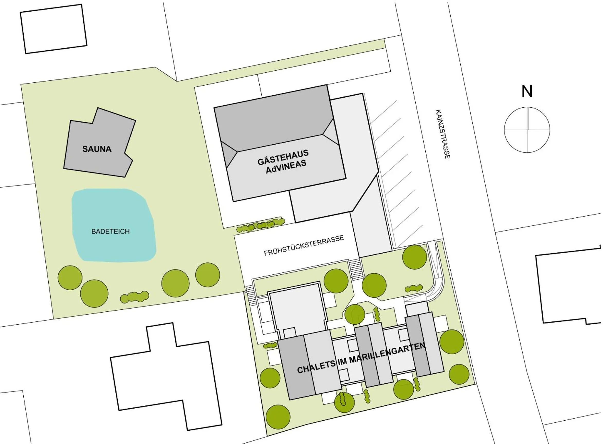 Patio in ad vineas Gästehaus Nikolaihof-Hotel Garni