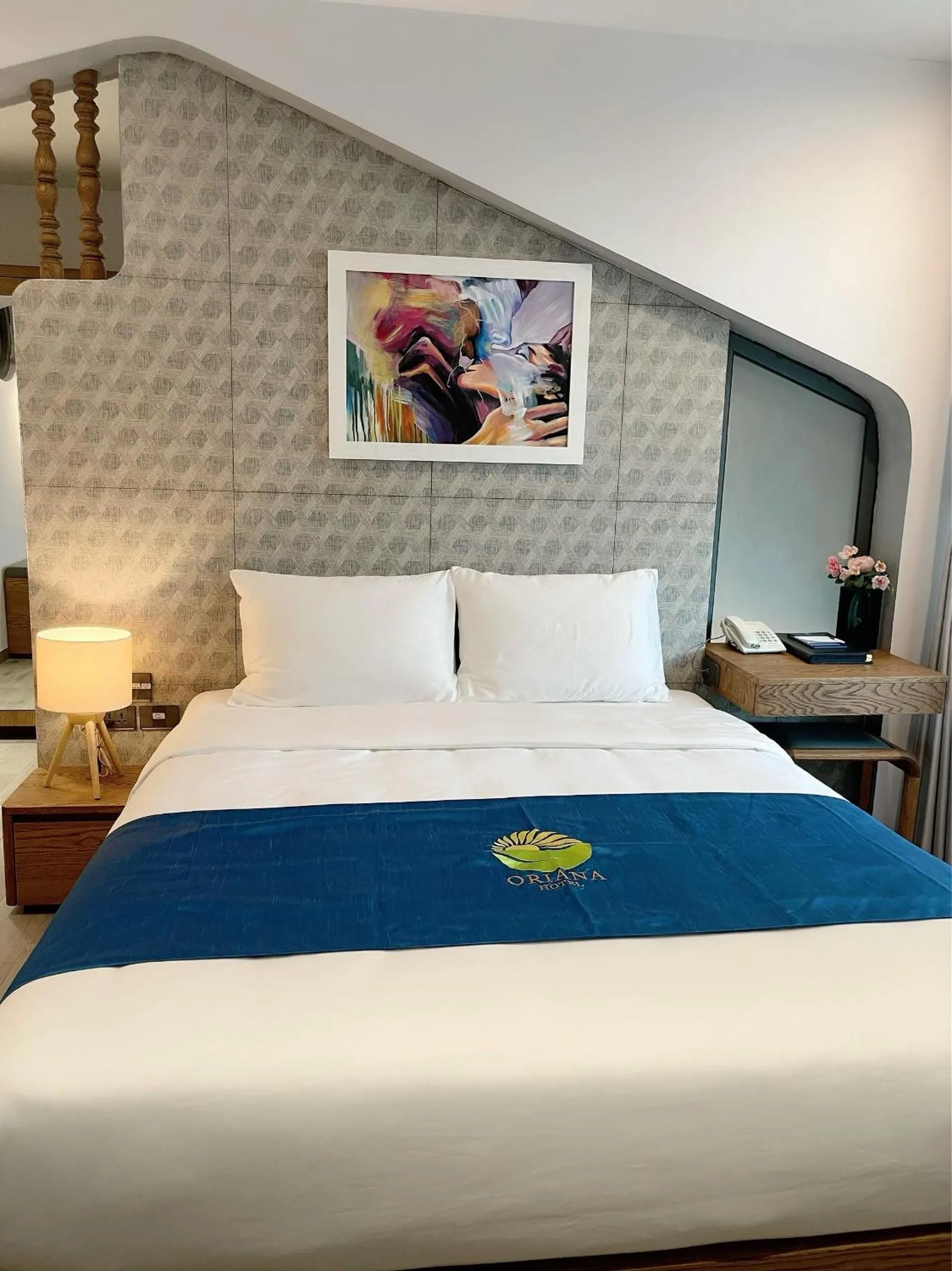 Bed in Oriana Hotel & Apartment