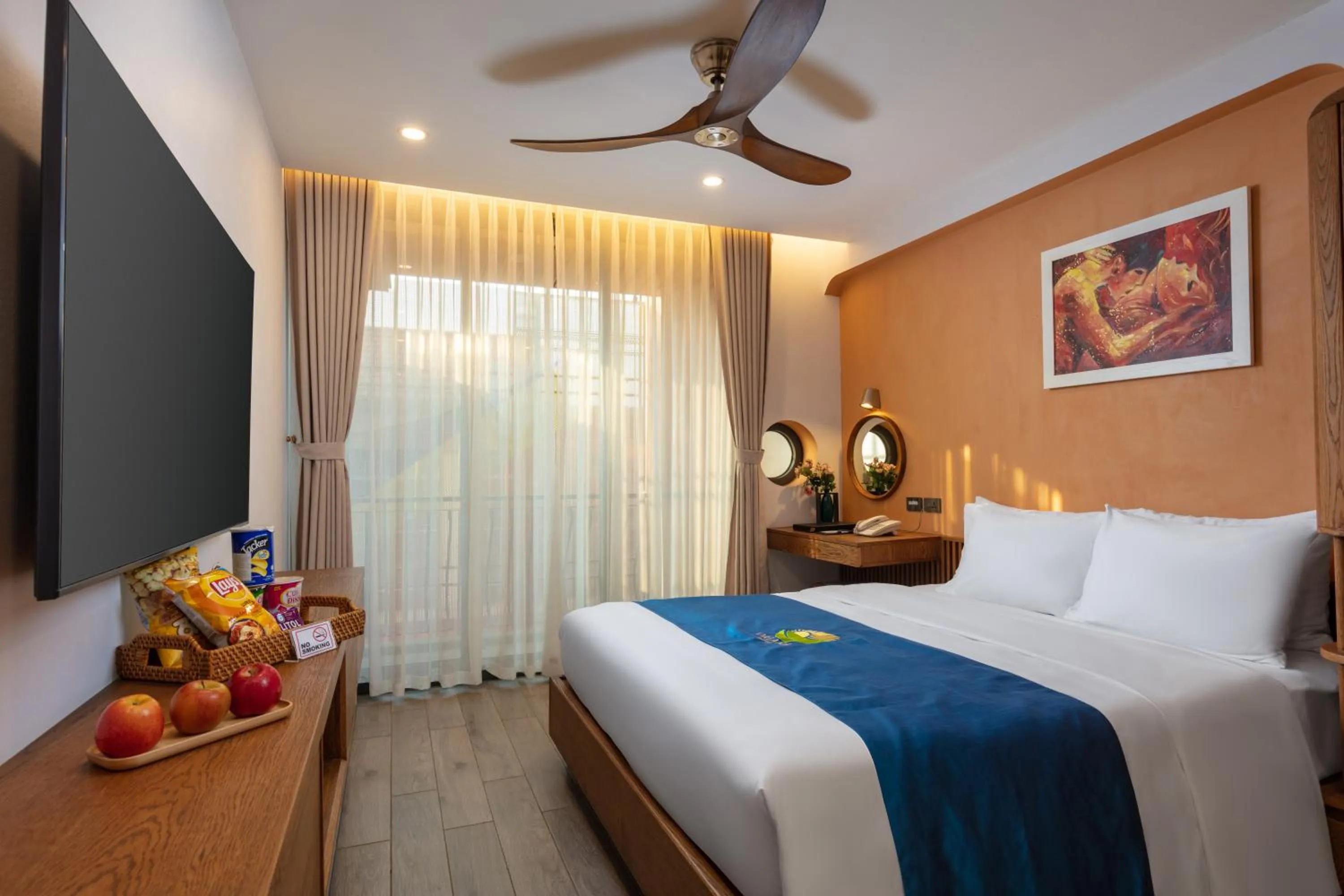 Bed in Oriana Hotel & Apartment