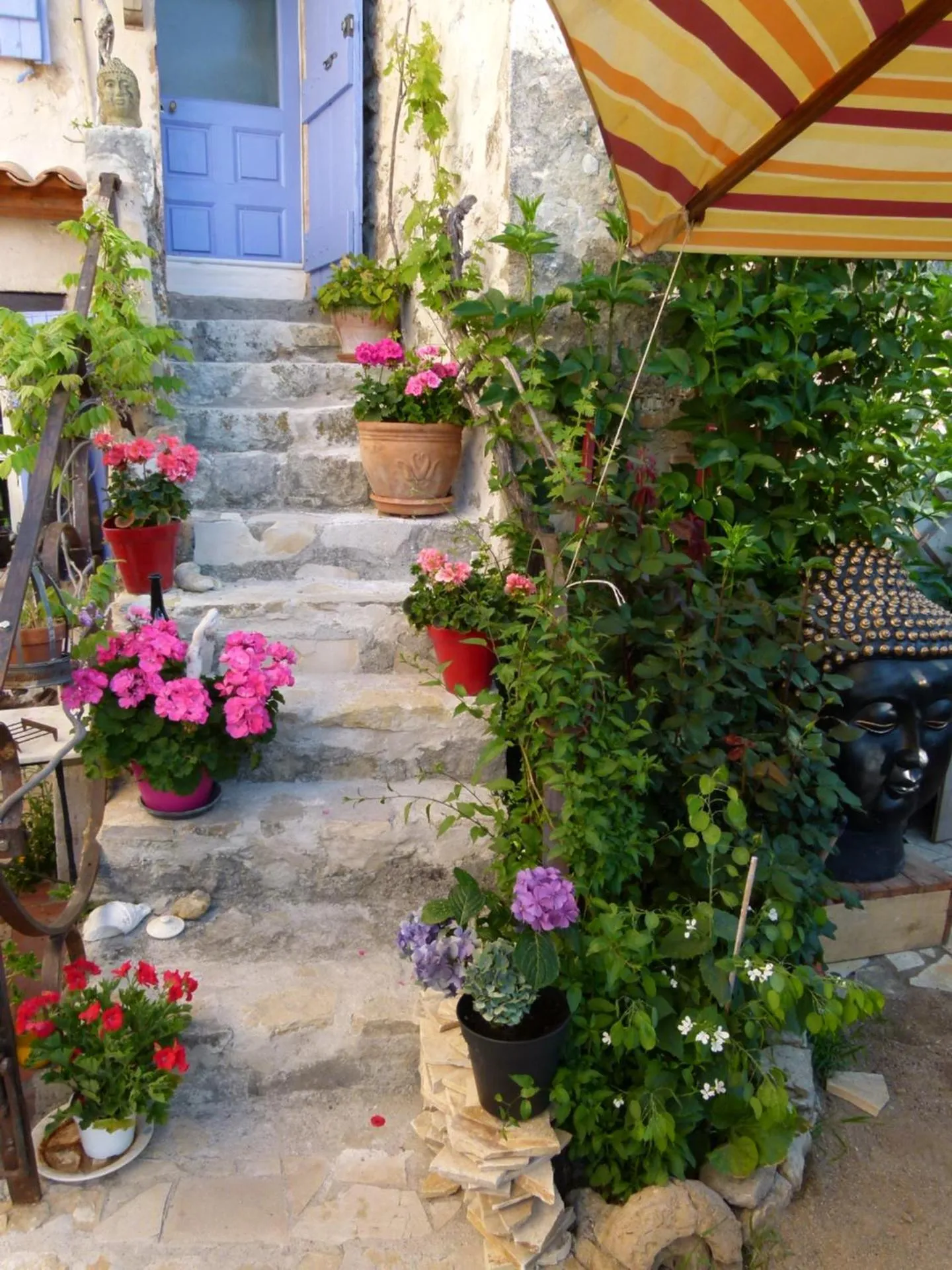Garden in chambre campagnarde