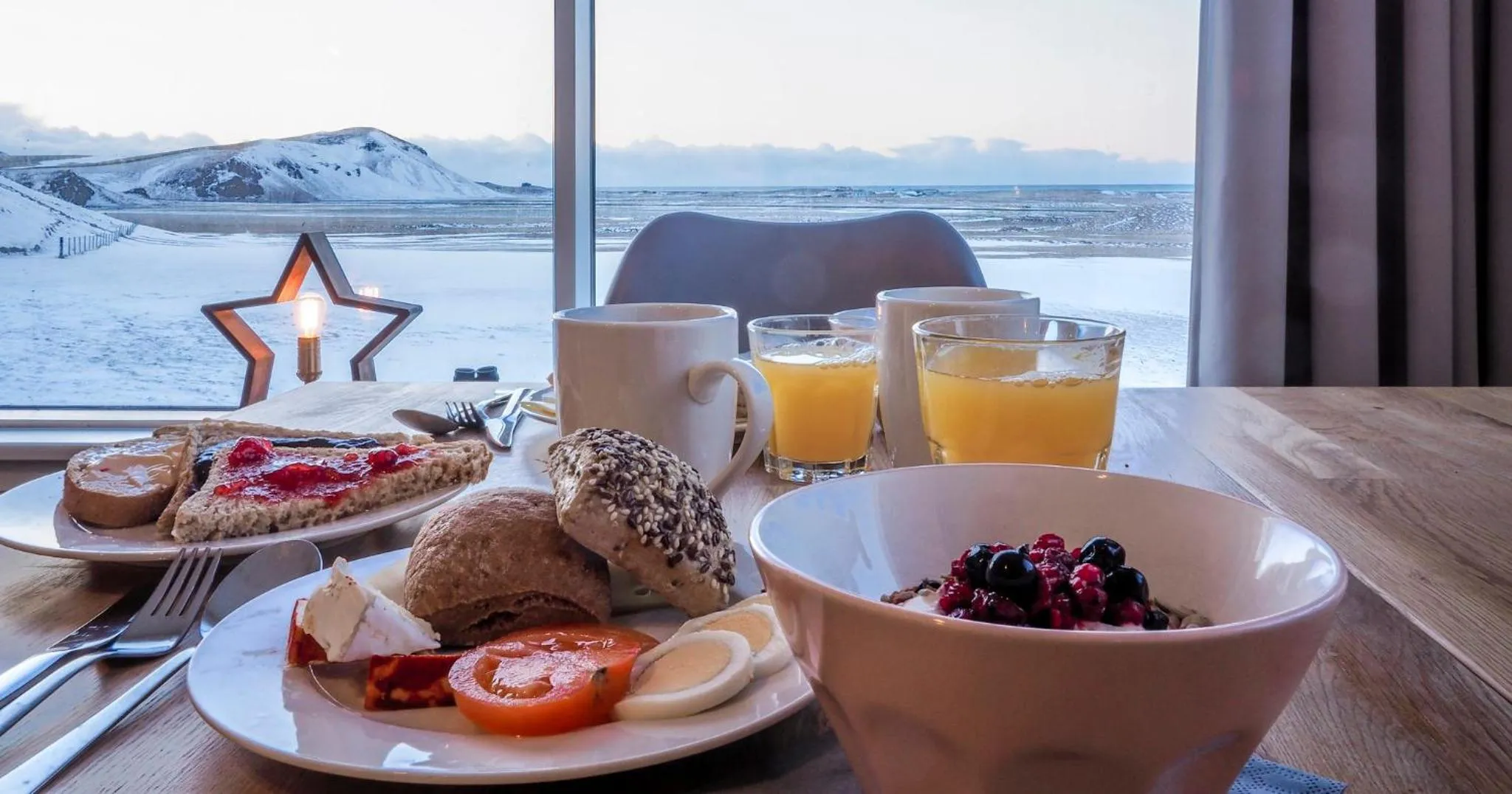 Breakfast in Farmhouse Lodge