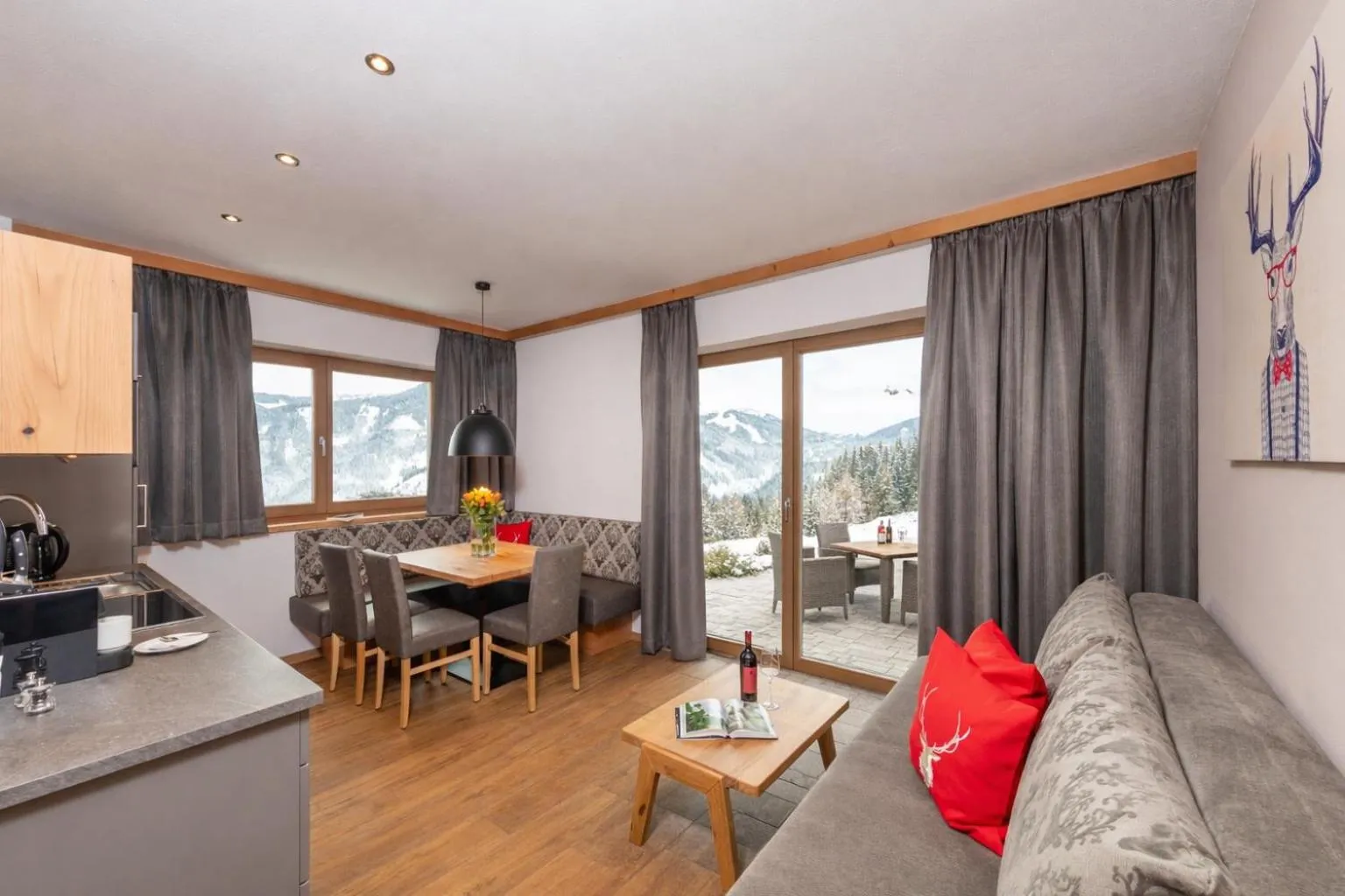 Living room in Das Grünholz Aparthotel