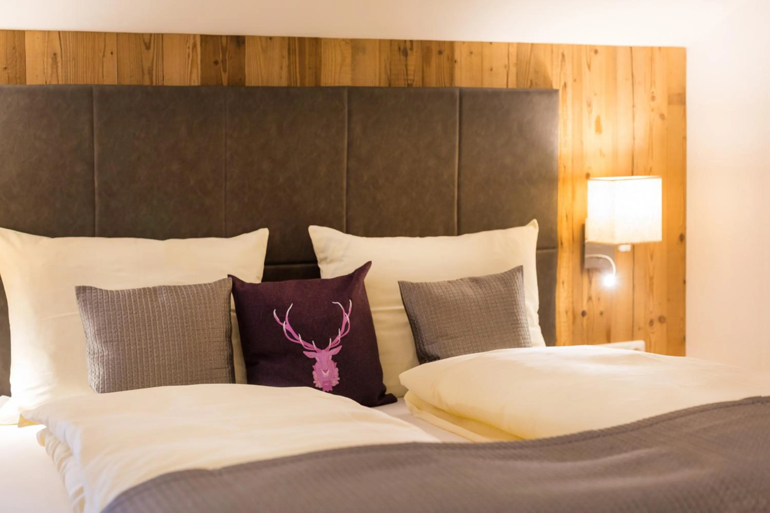 Bed in Das Grünholz Aparthotel