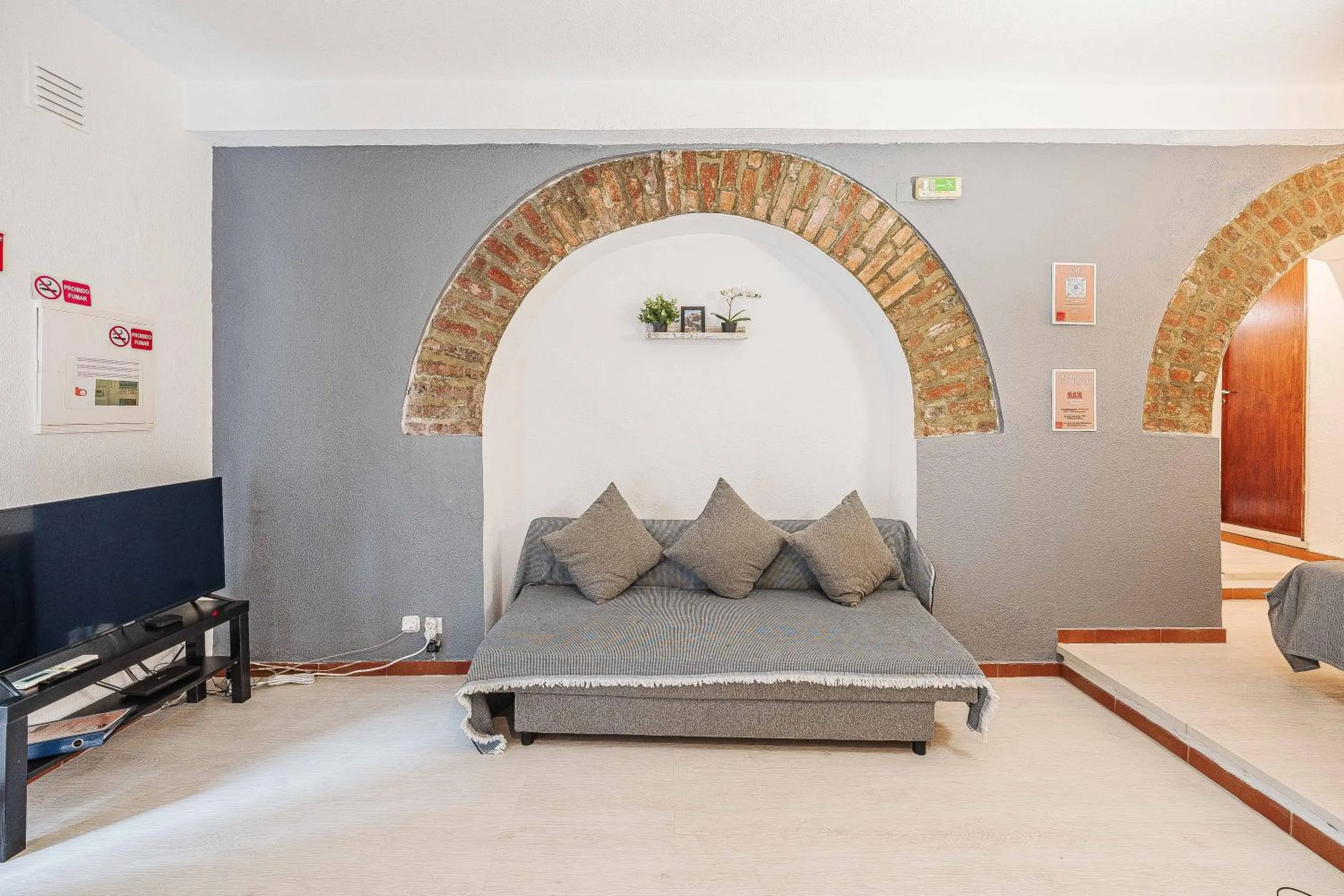 Living room in Casas da Biquinha