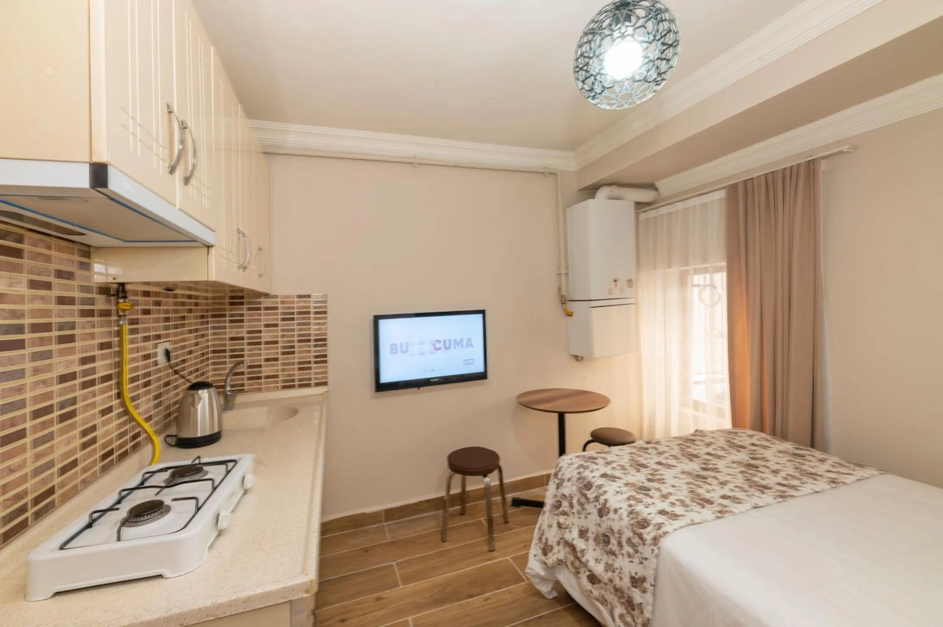 kitchen, Bed in Marida Residence - Istanbul Taksim