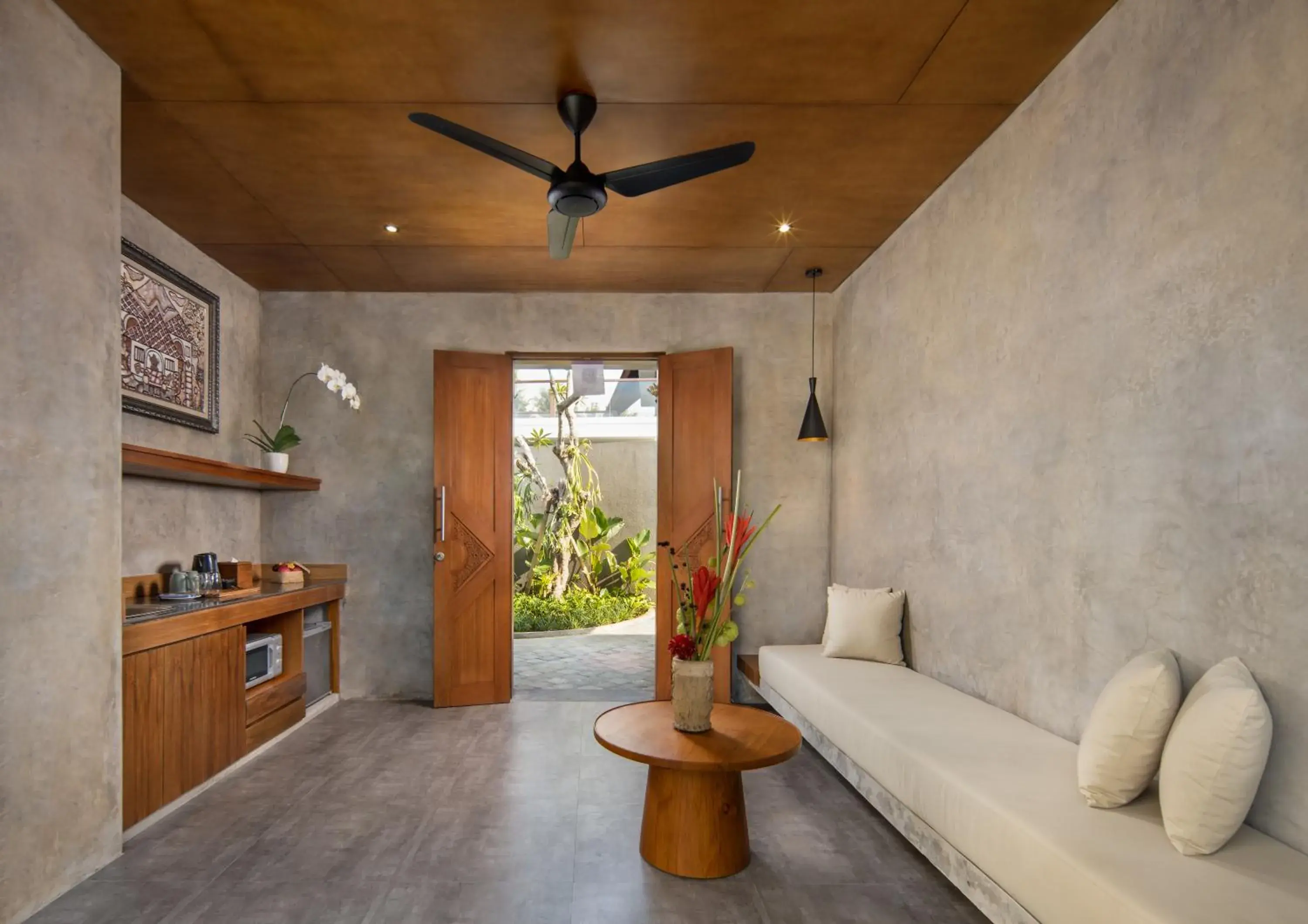 Living room in Agrapana Beach Villa Living room in Agrapana Beach Villa