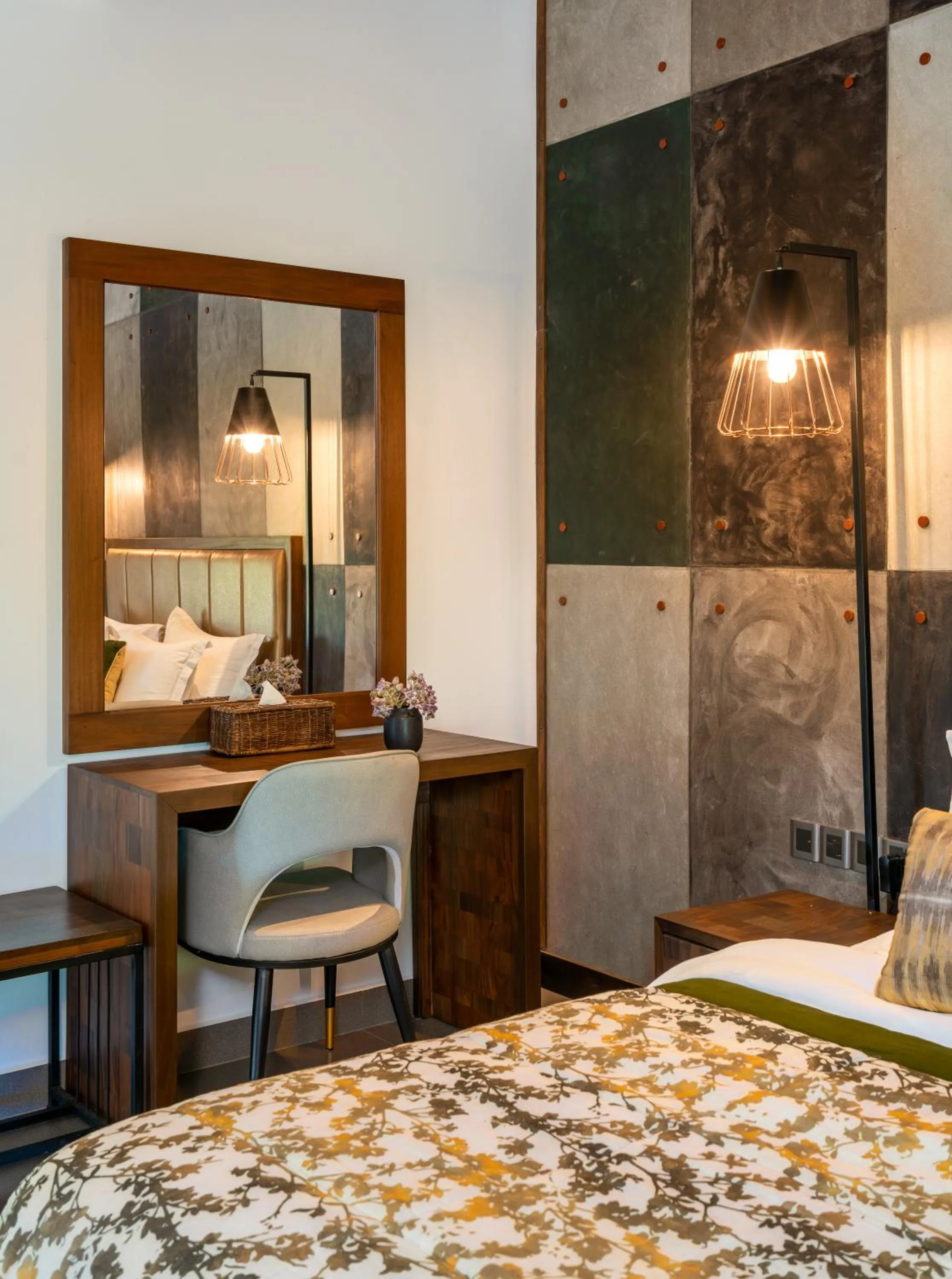 Seating area, Bed in Wild Culture Yala