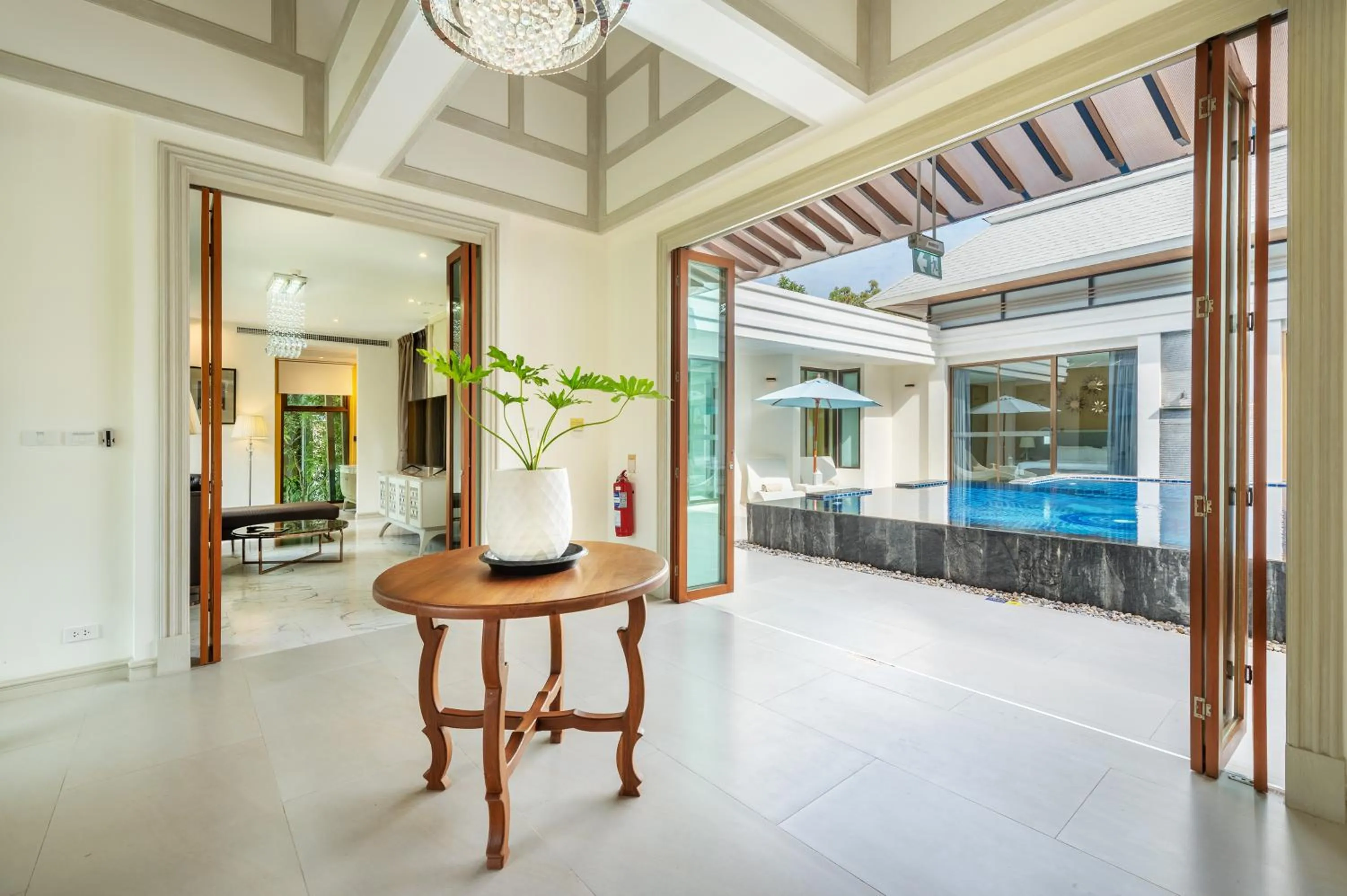 Patio in Phukalini Luxury Pool Villa & Onsen