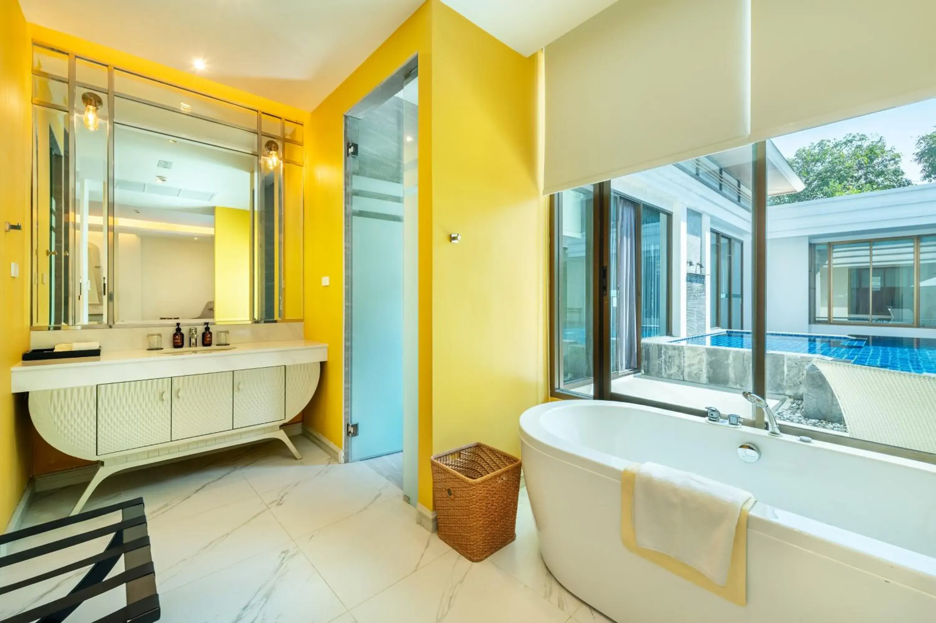 Pool view in Phukalini Luxury Pool Villa & Onsen Pool view in Phukalini Luxury Pool Villa & Onsen