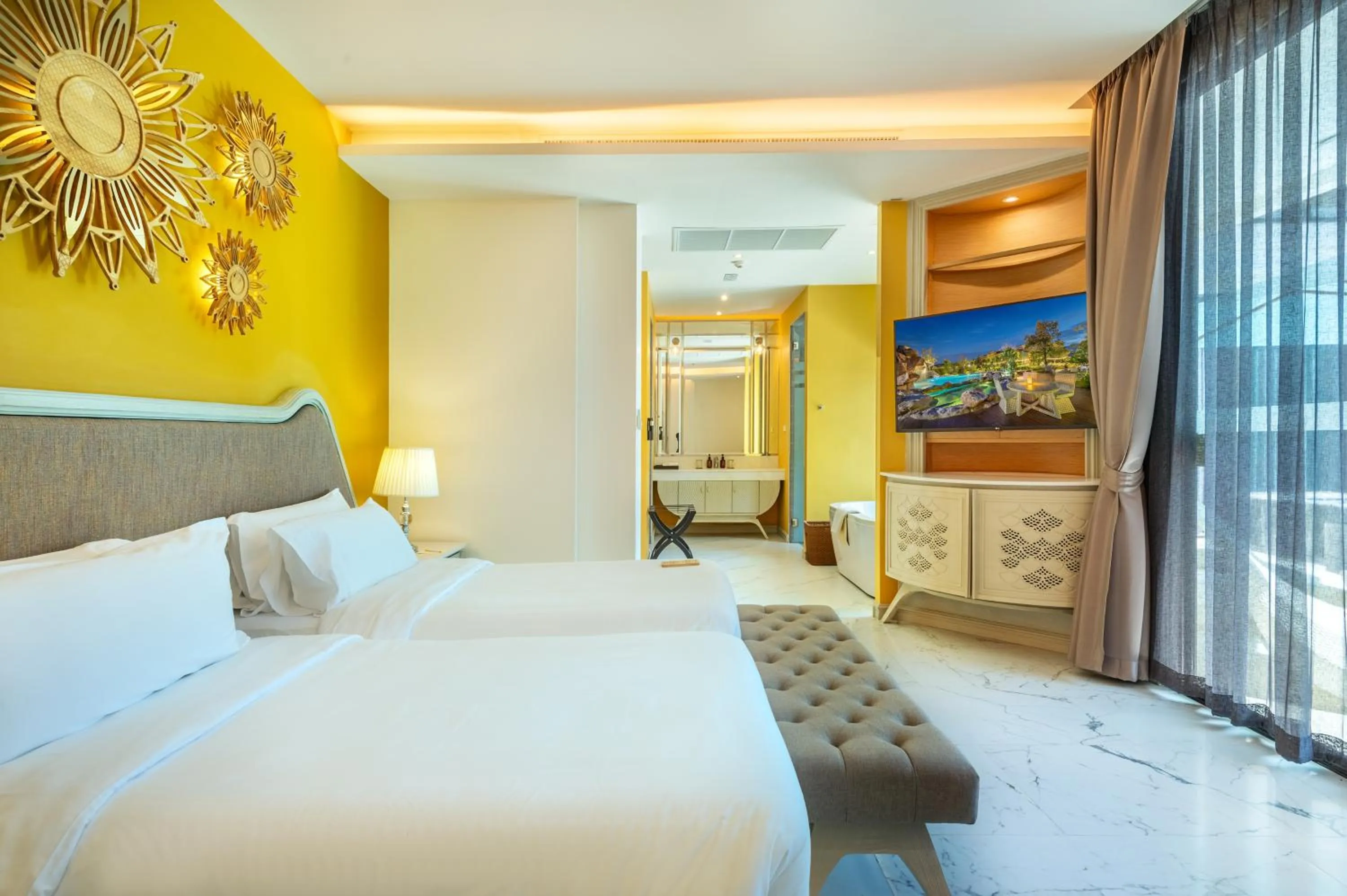 Bedroom, Bed in Phukalini Luxury Pool Villa & Onsen