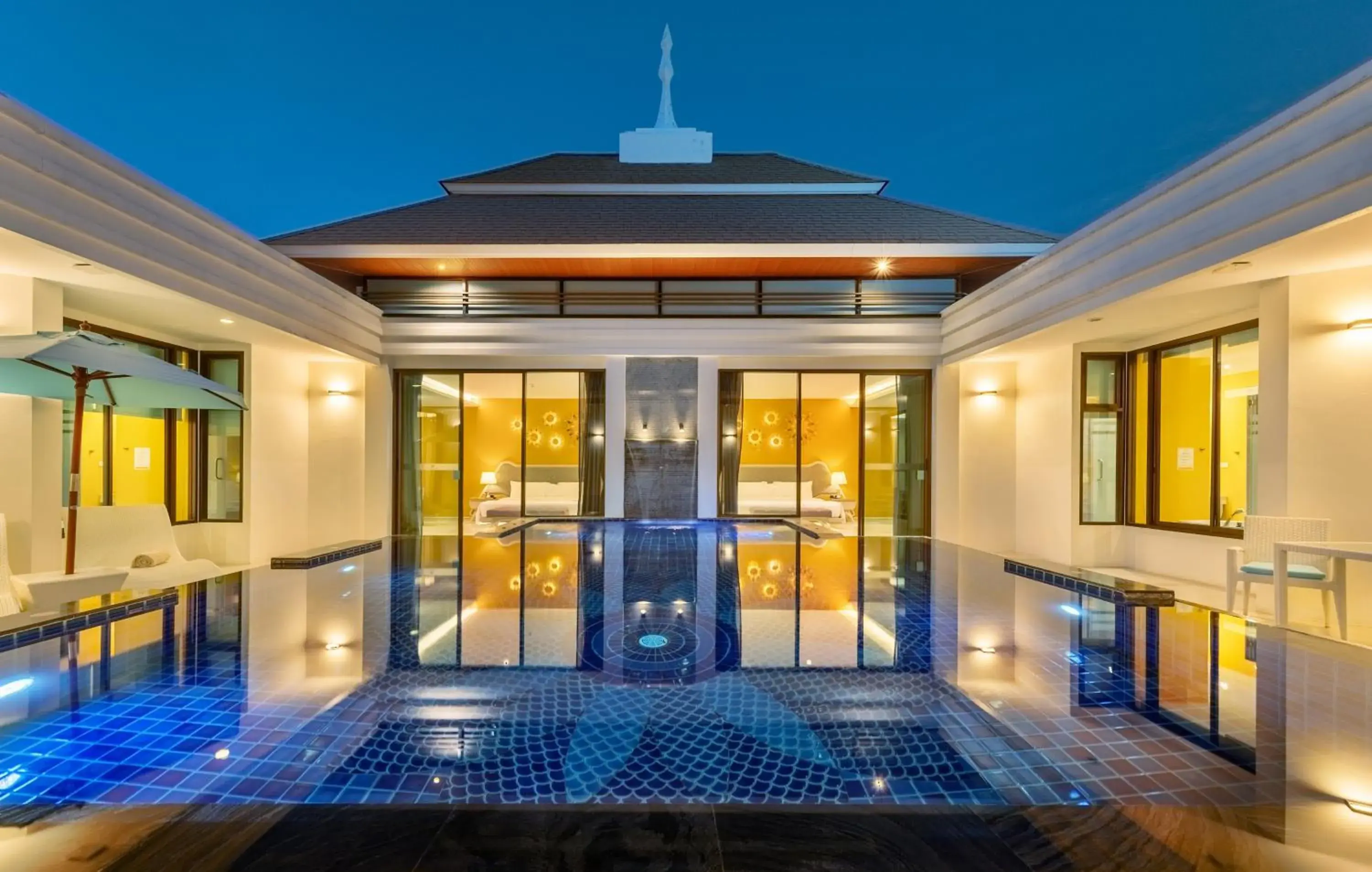 Pool view in Phukalini Luxury Pool Villa & Onsen Pool view in Phukalini Luxury Pool Villa & Onsen