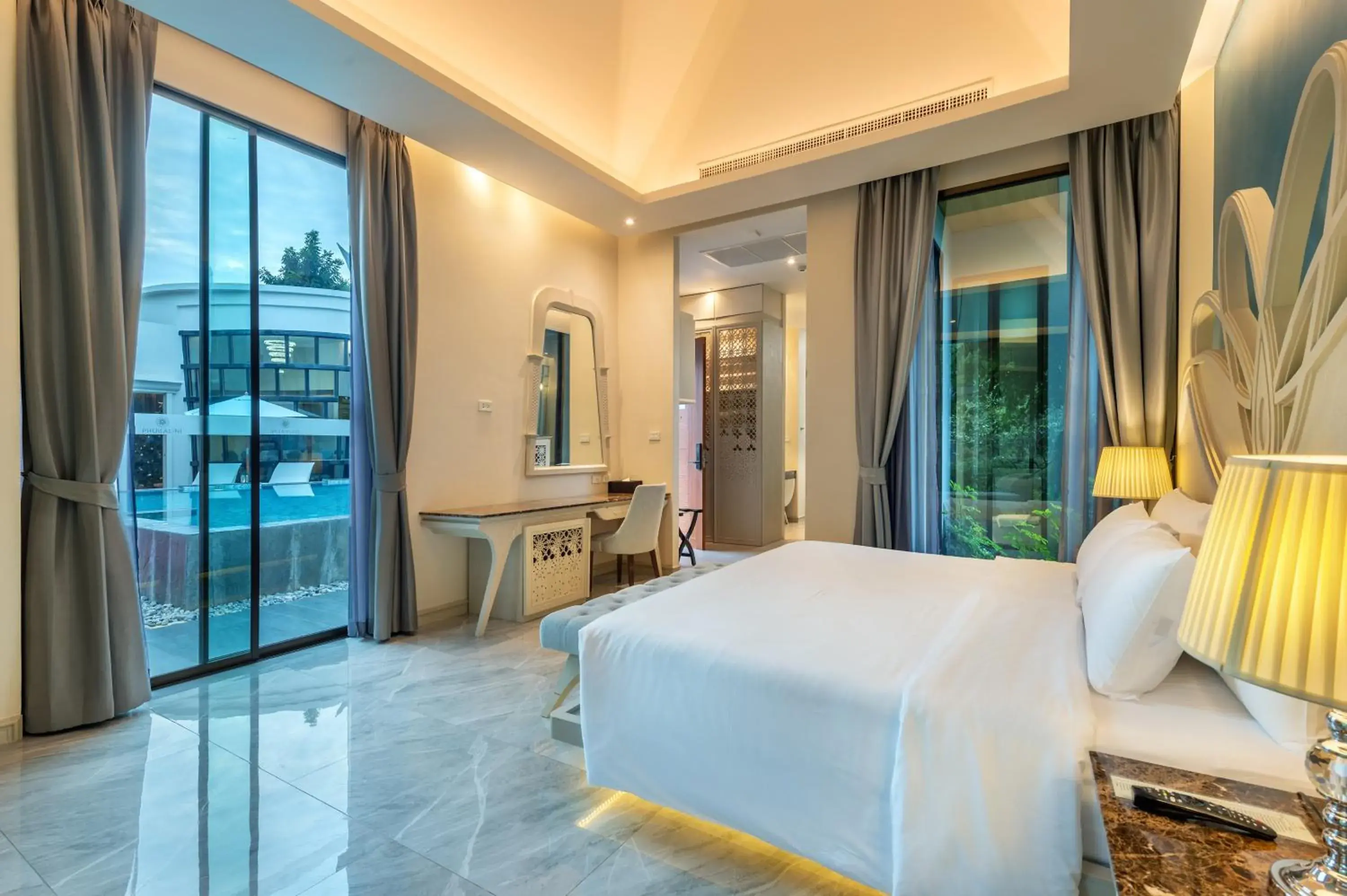 Bedroom, Bed in Phukalini Luxury Pool Villa & Onsen Bedroom, Bed in Phukalini Luxury Pool Villa & Onsen