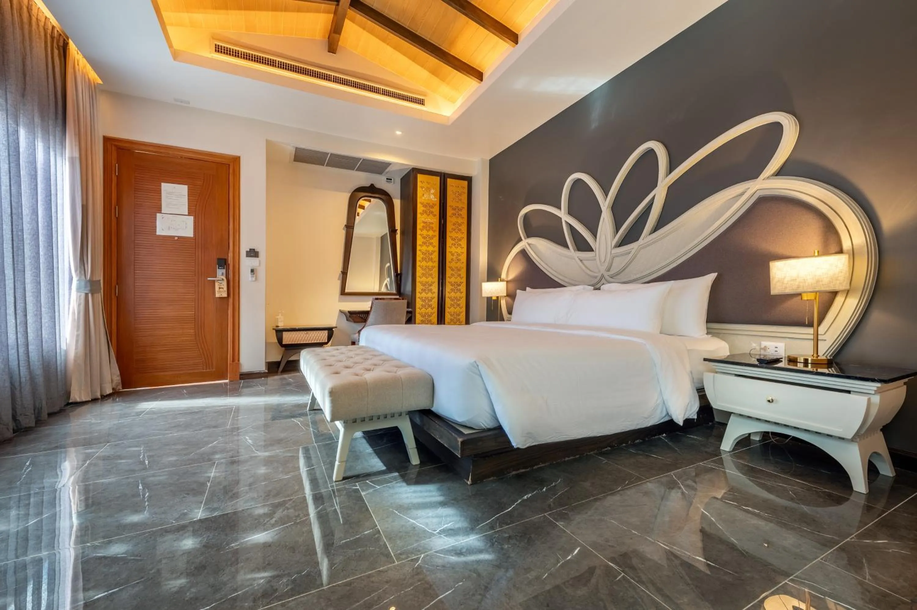 Bedroom, Bed in Phukalini Luxury Pool Villa & Onsen