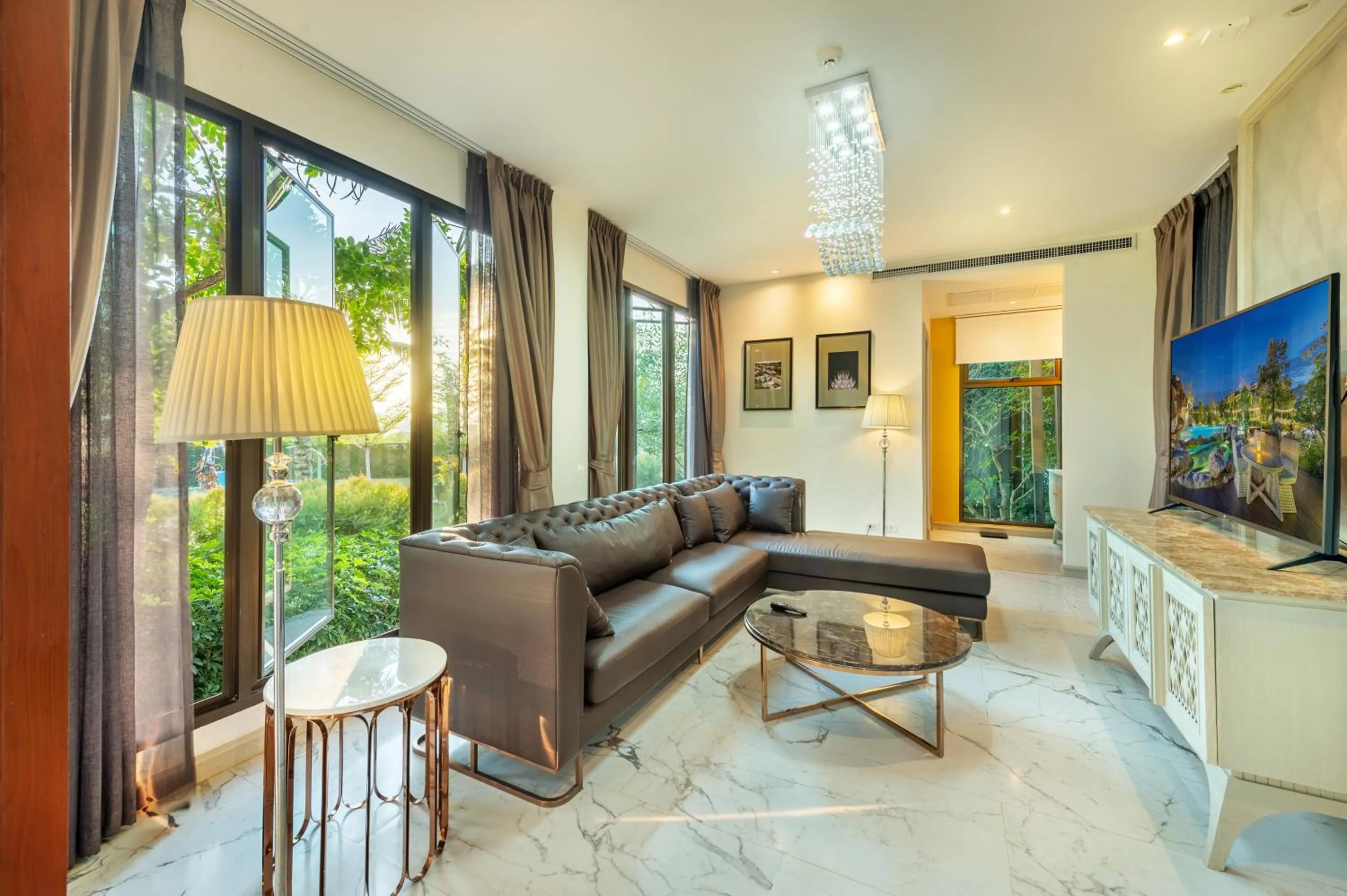 TV and multimedia in Phukalini Luxury Pool Villa & Onsen