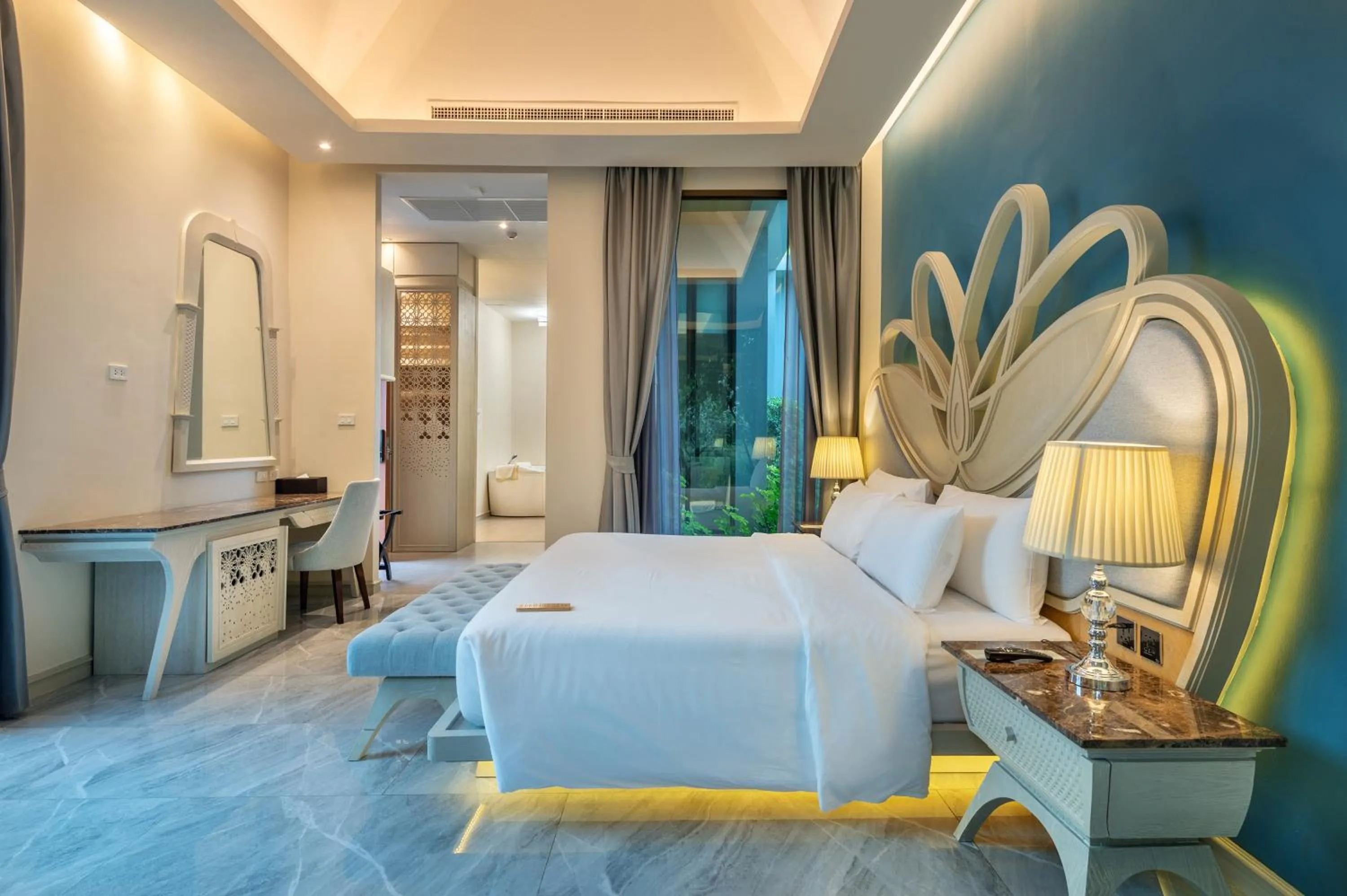 Bedroom in Phukalini Luxury Pool Villa & Onsen