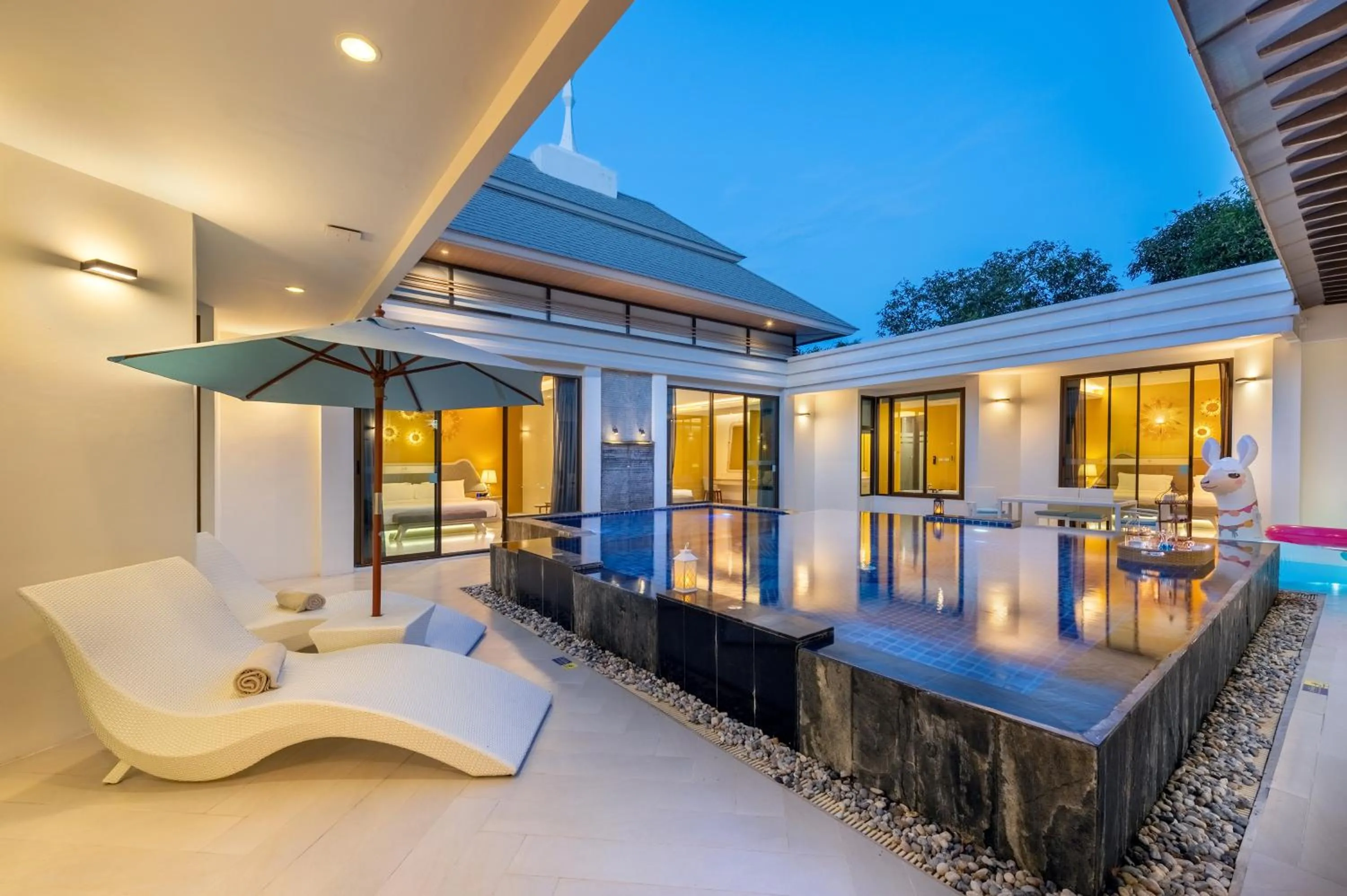 Swimming pool in Phukalini Luxury Pool Villa & Onsen