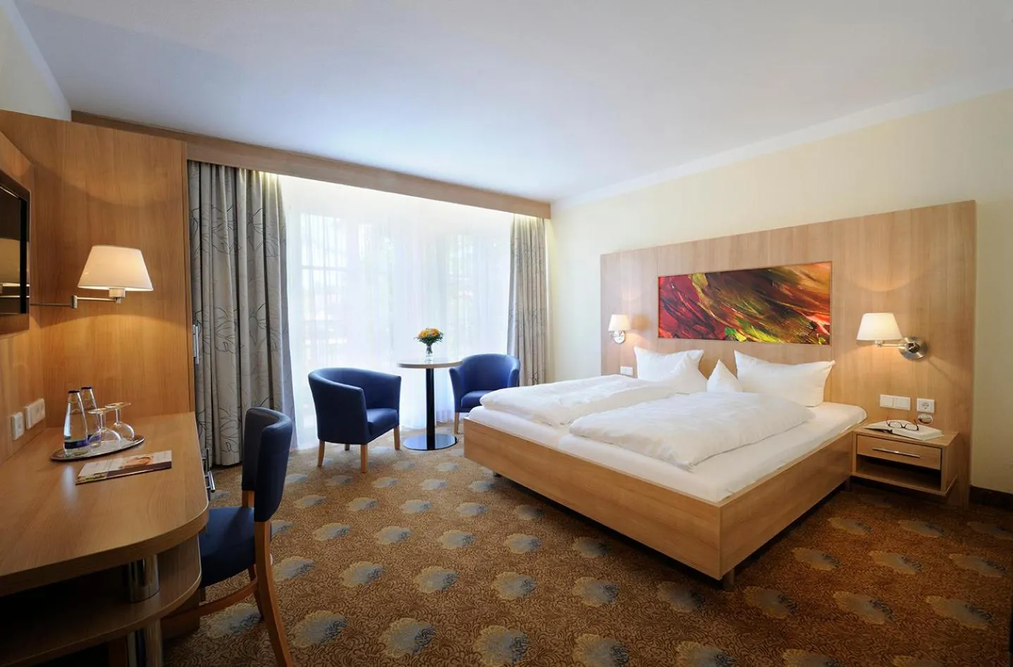 Photo of the whole room, Bed in Johannesbad Hotel Füssinger Hof