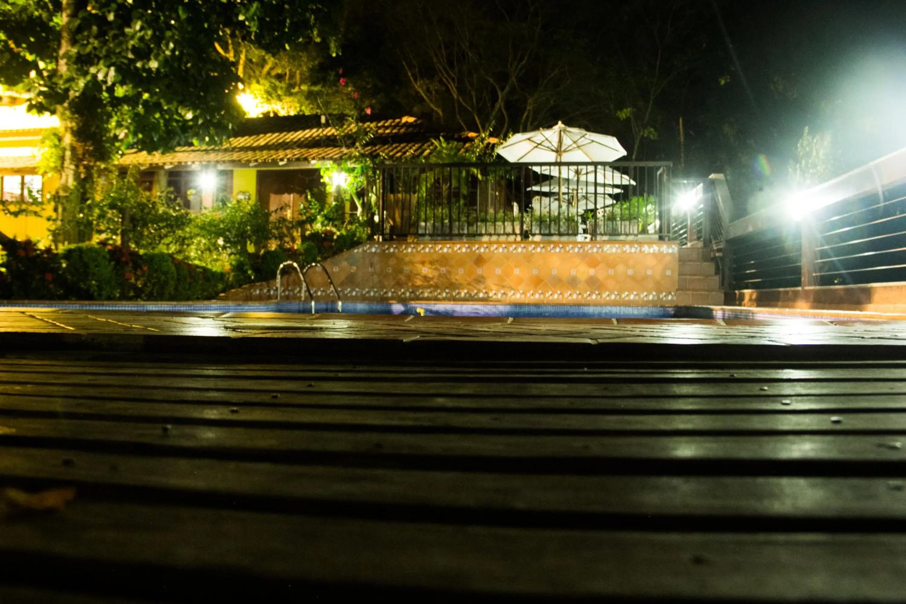 Pool view in Pousada da Mata