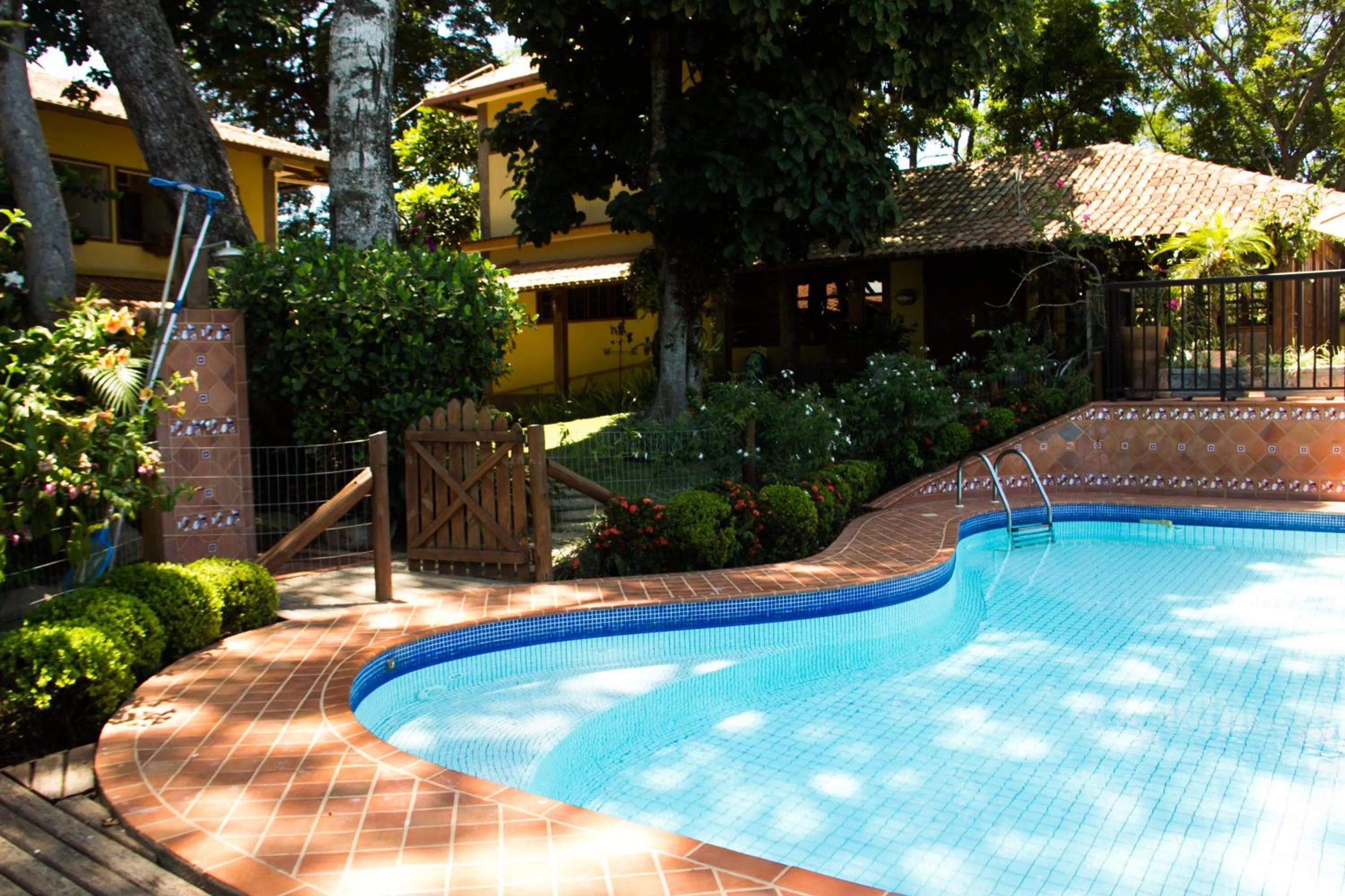 Pool view in Pousada da Mata
