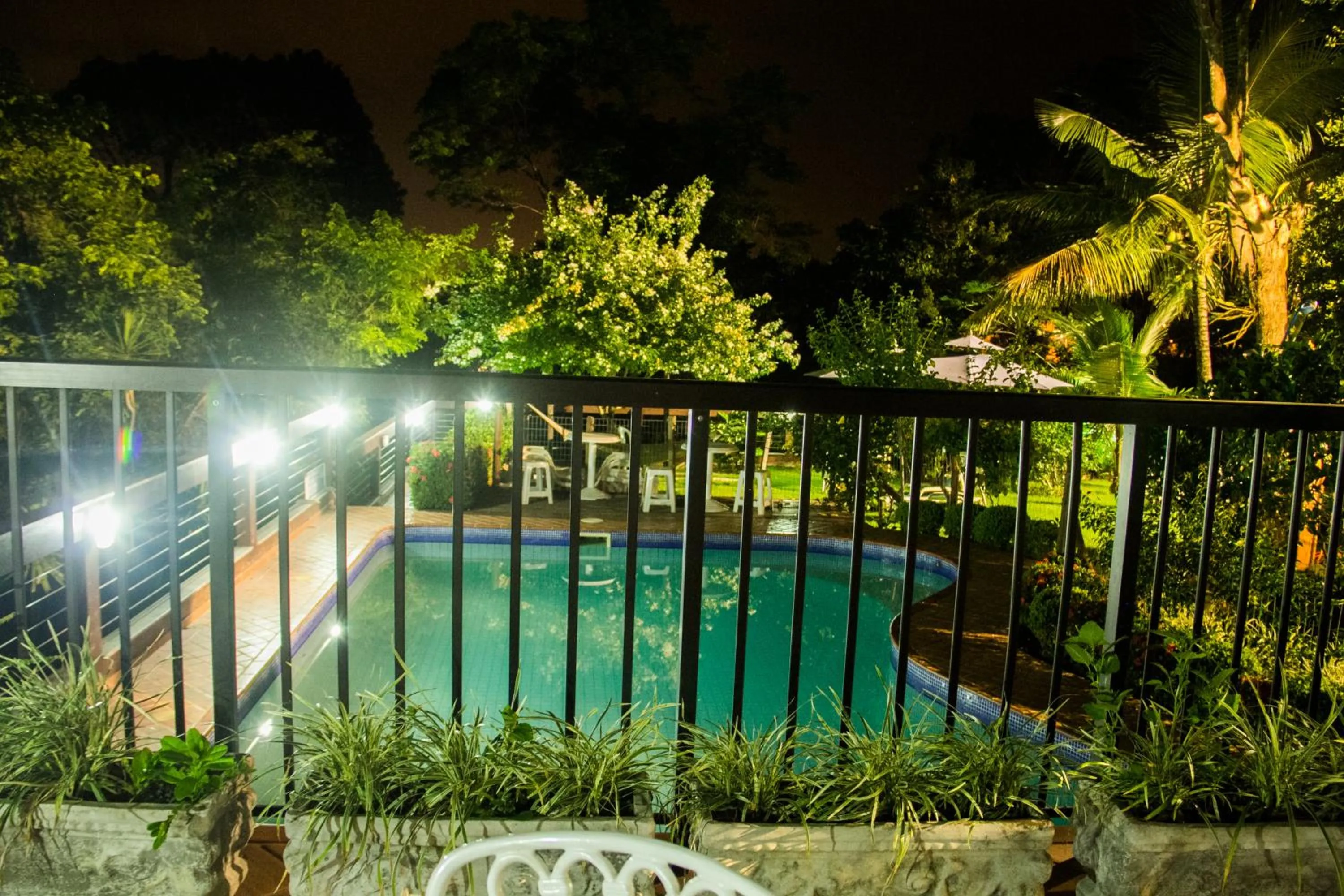 Pool view in Pousada da Mata