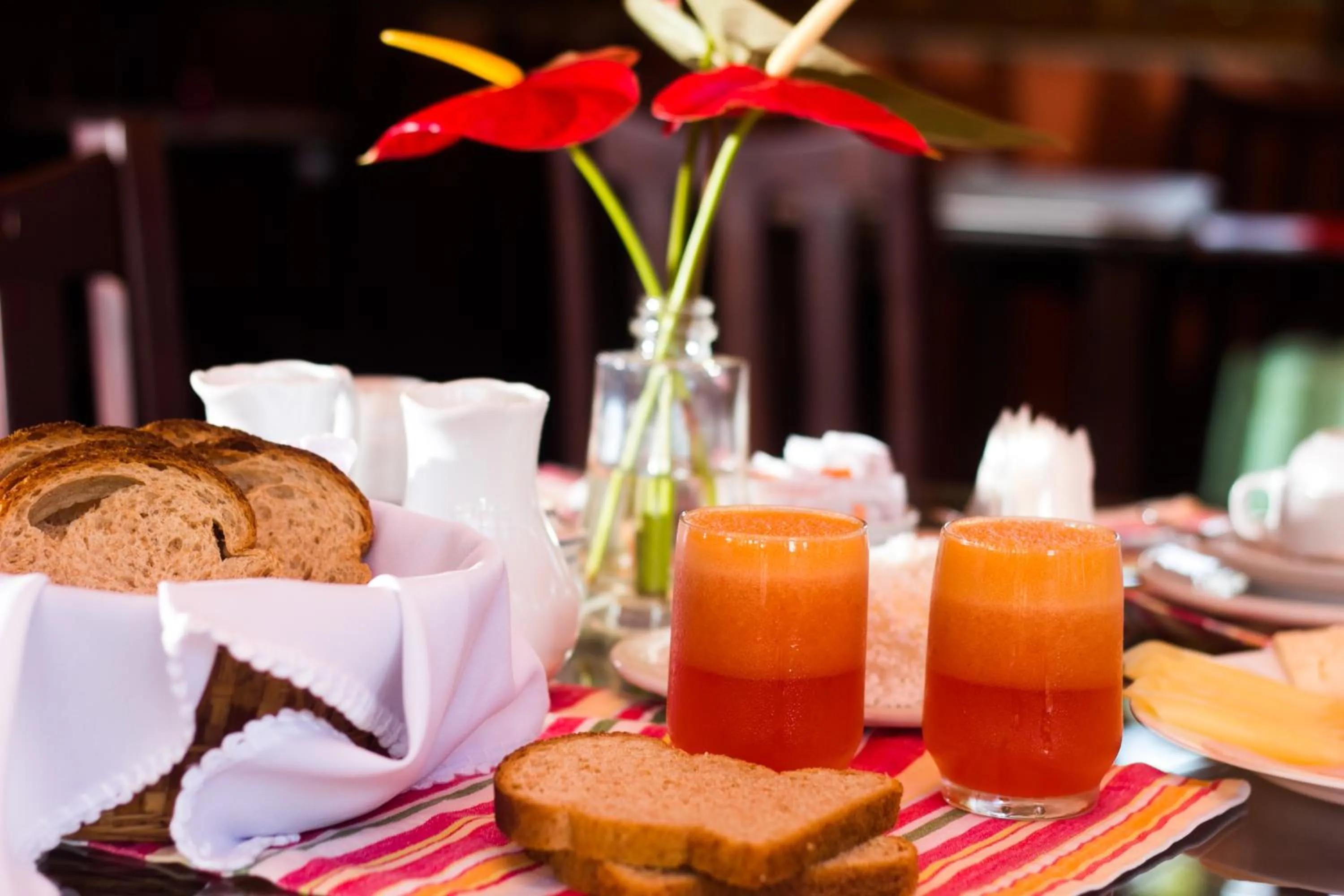 Food and drinks in Pousada da Mata