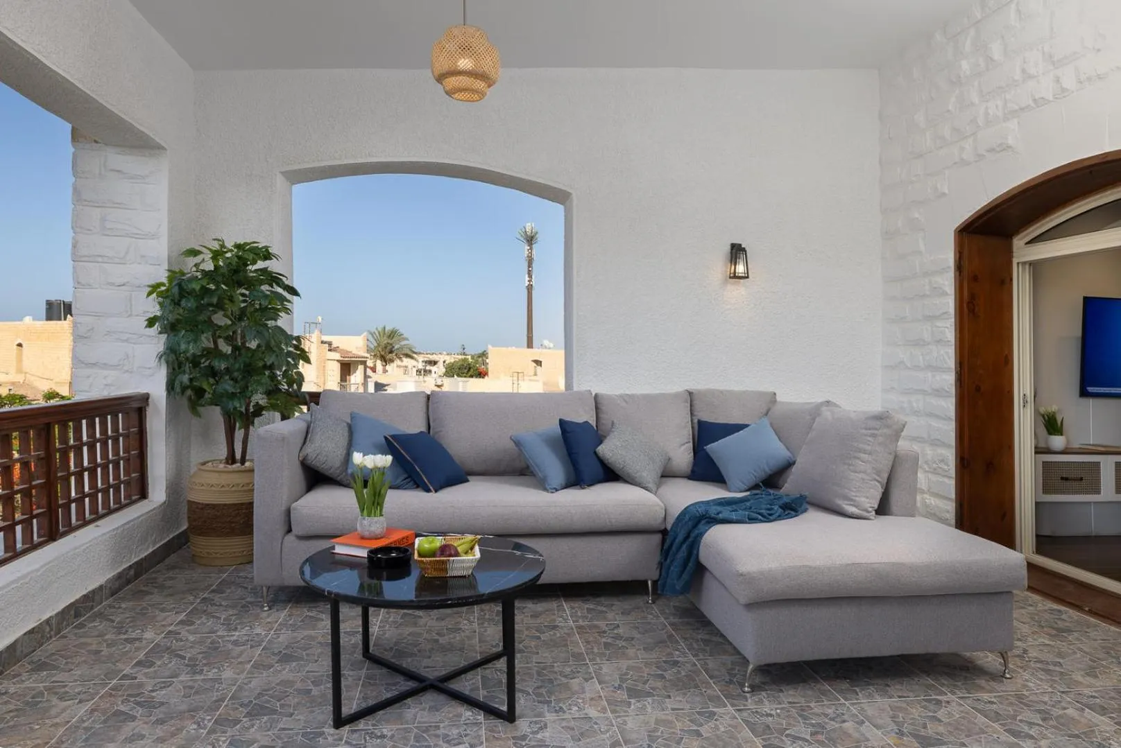 Patio in Marina Resort New Alamein By Seven Seasons