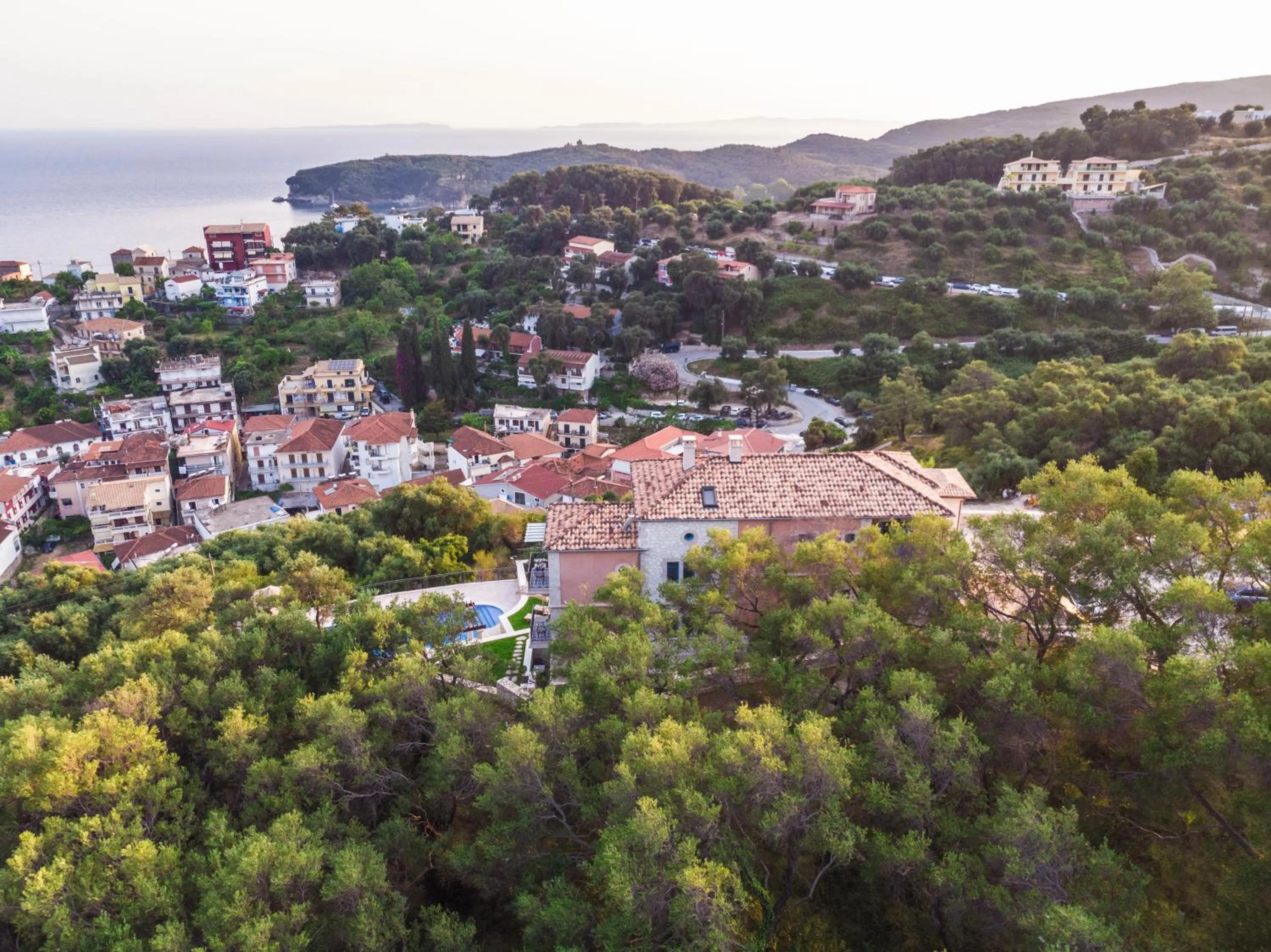 Bird's eye view in Elysium Living Parga