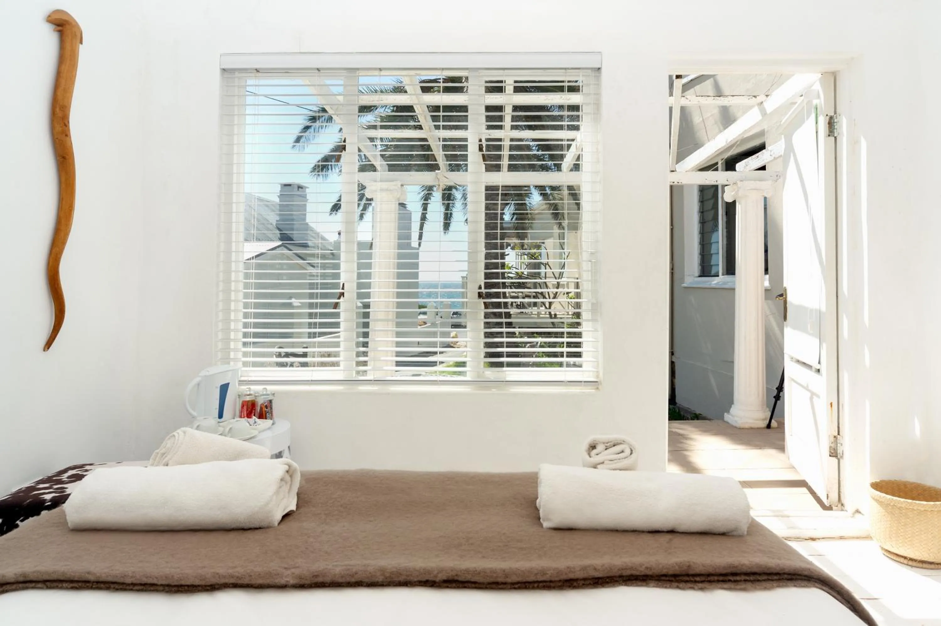 View (from property/room), Bed in Boulders Beach Hotel, Cafe and Curio shop