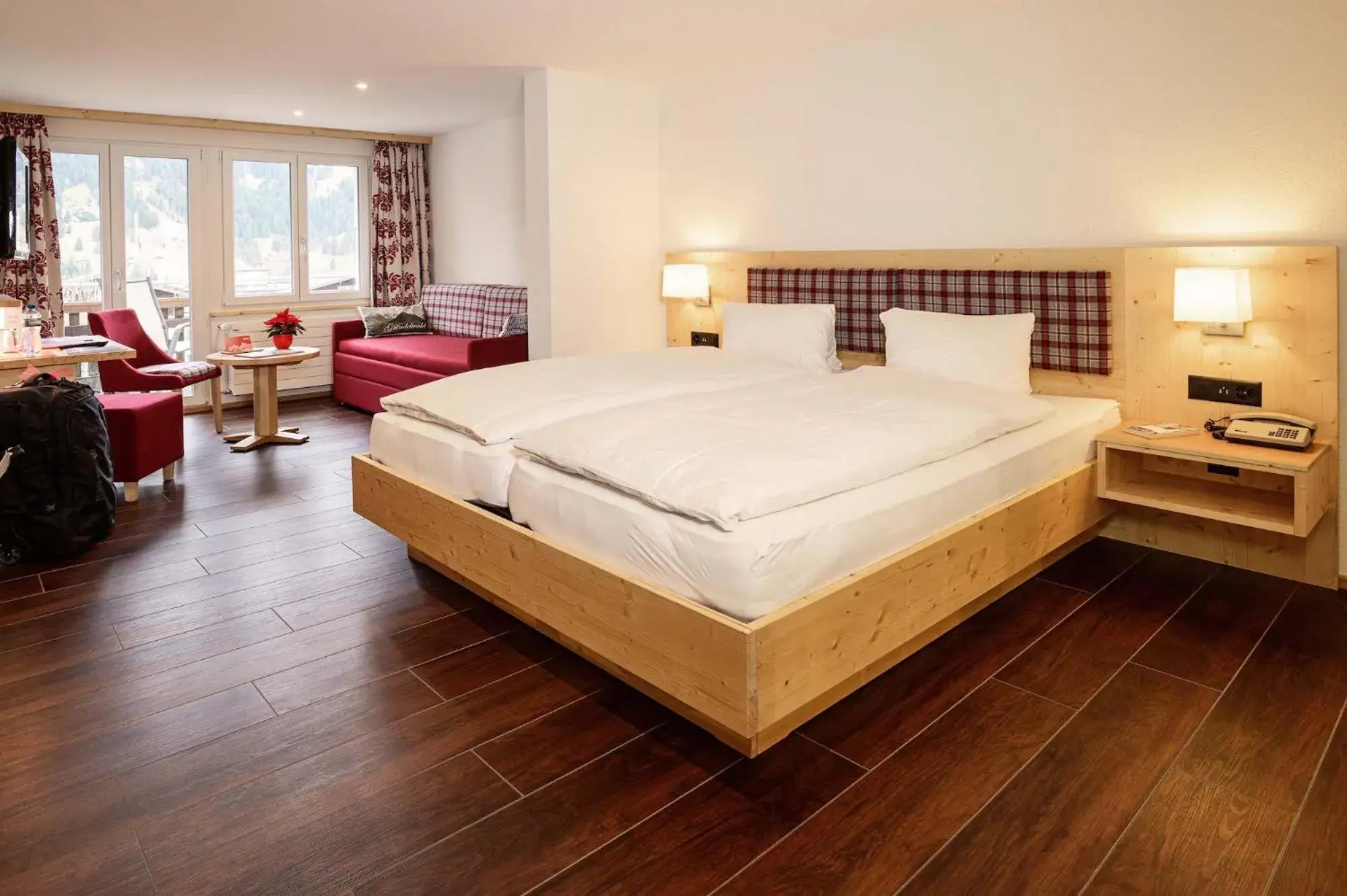 Bed in Hotel Caprice - Grindelwald Bed in Hotel Caprice - Grindelwald