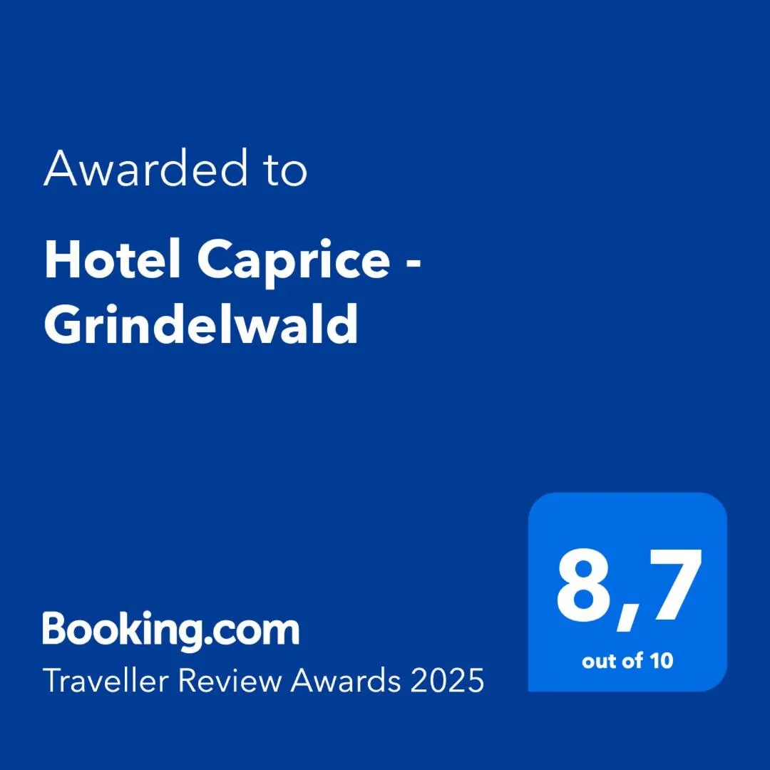Certificate/Award in Hotel Caprice - Grindelwald
