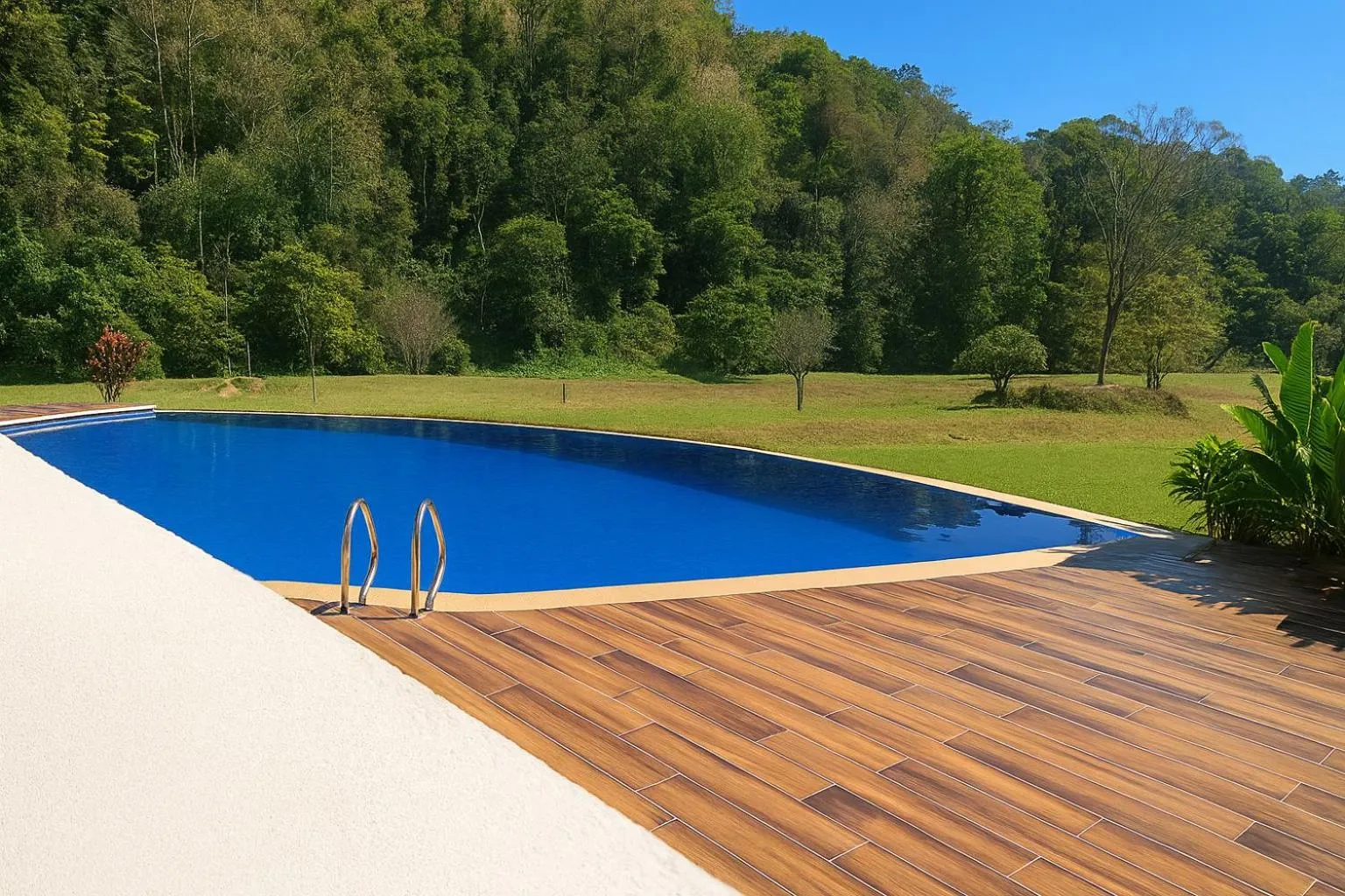 Swimming pool in Three Hills Resort Coorg