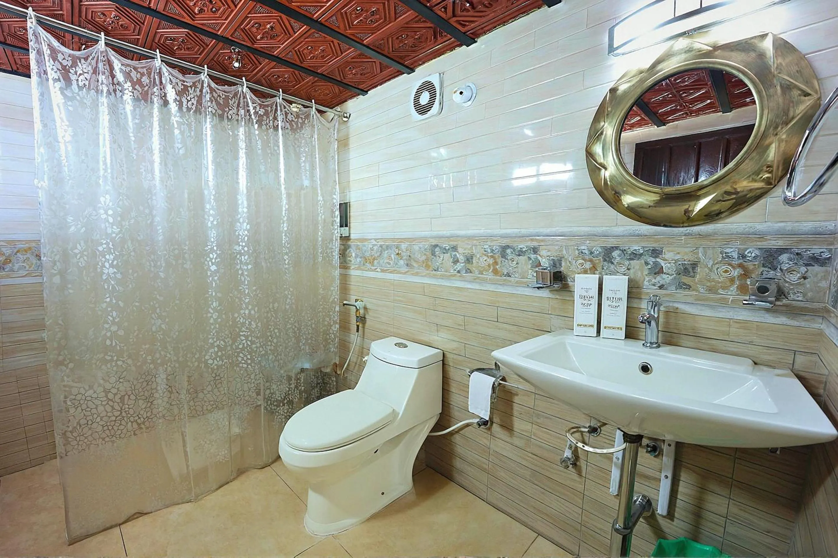 Toilet in Three Hills Resort Coorg