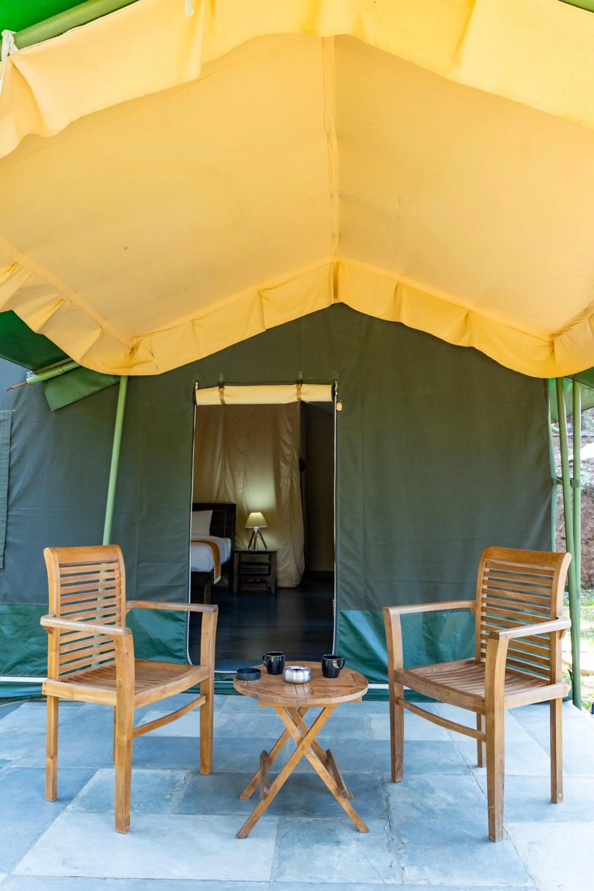 Seating area in Three Hills Resort Coorg