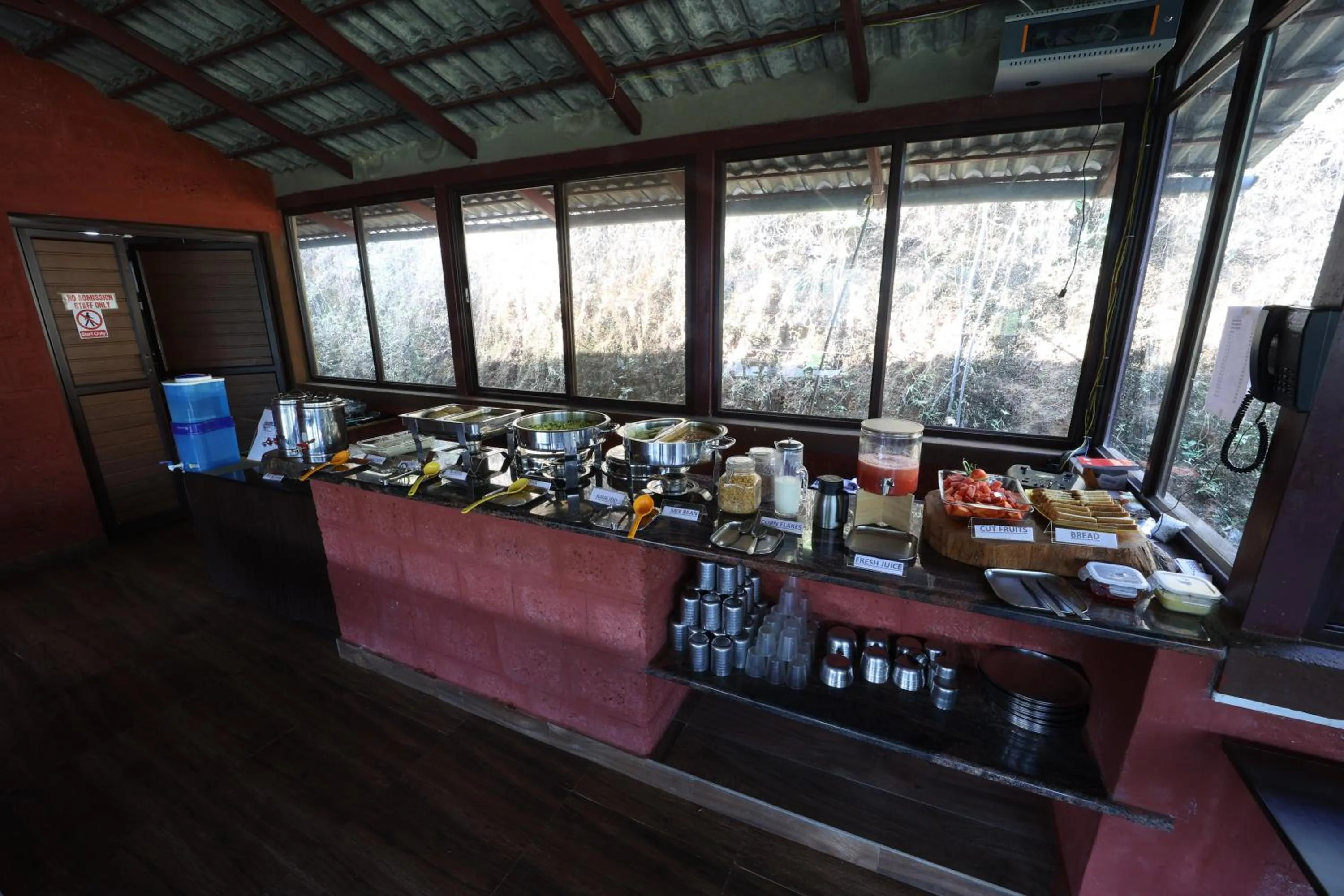 Breakfast in Three Hills Resort Coorg